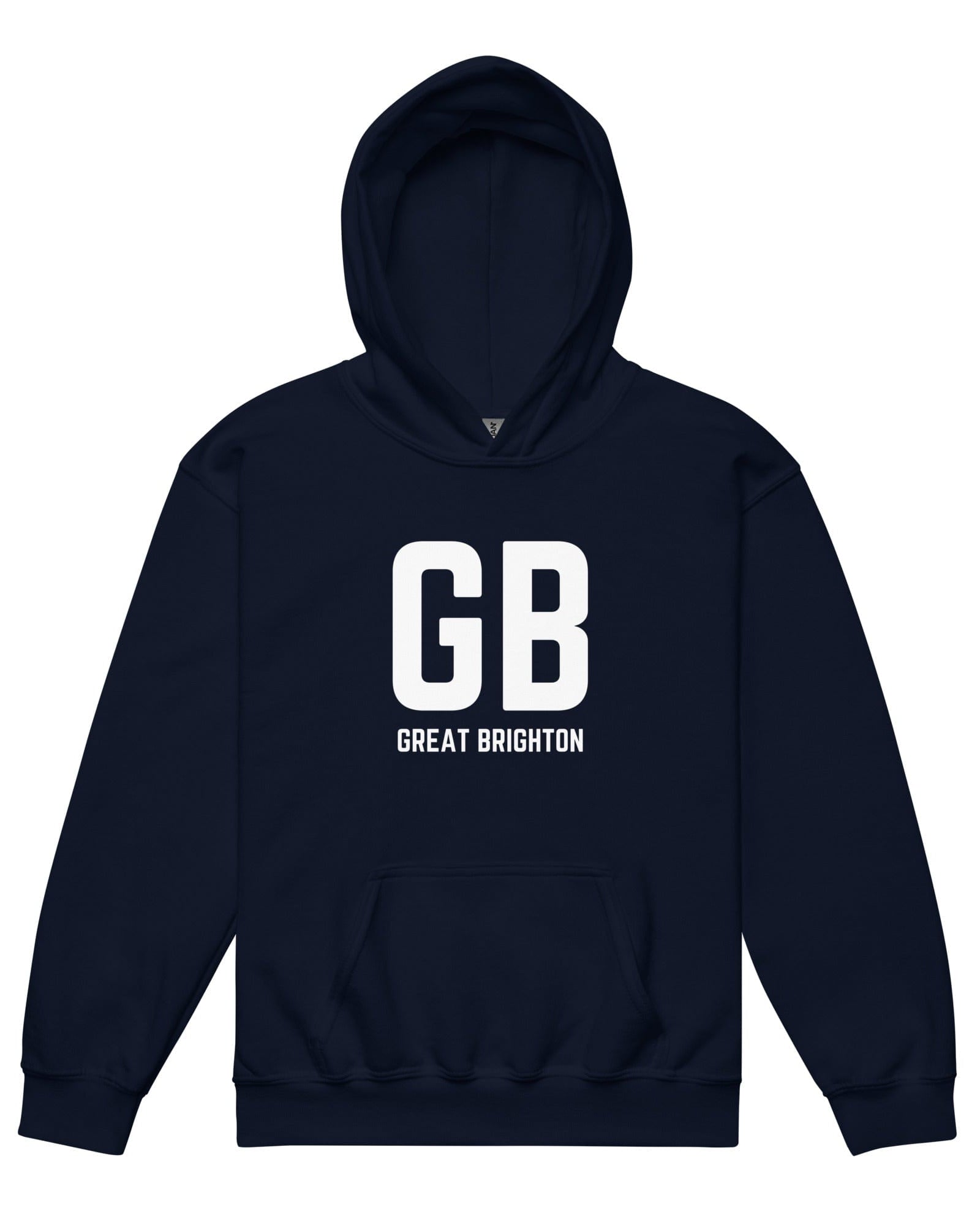 Jolly & Goode Kids Hoodies Navy / XS Team GB Great Brighton Youth Heavy Blend Hoodie Cheeky British Style