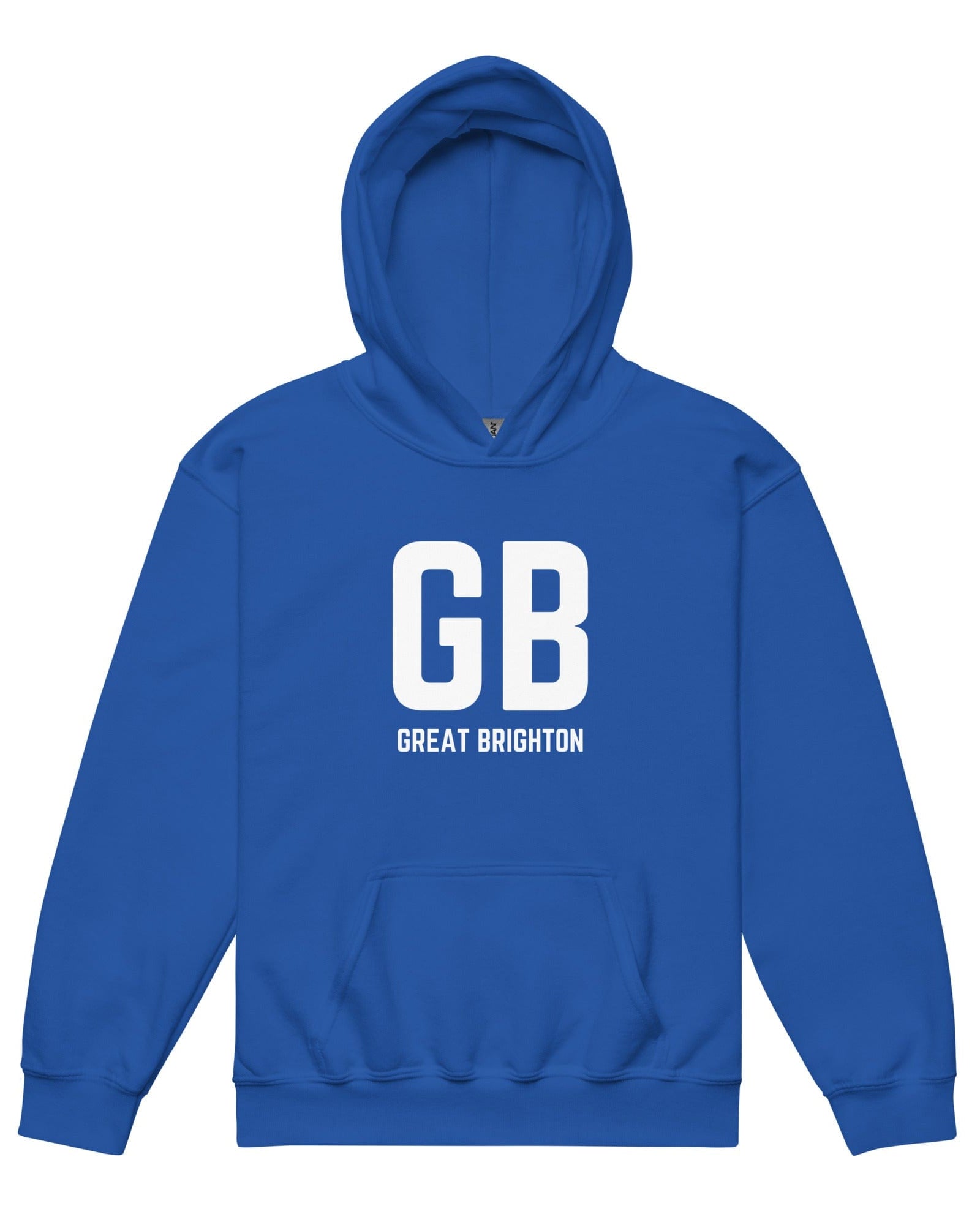Jolly & Goode Kids Hoodies Royal / XS Team GB Great Brighton Youth Heavy Blend Hoodie Cheeky British Style