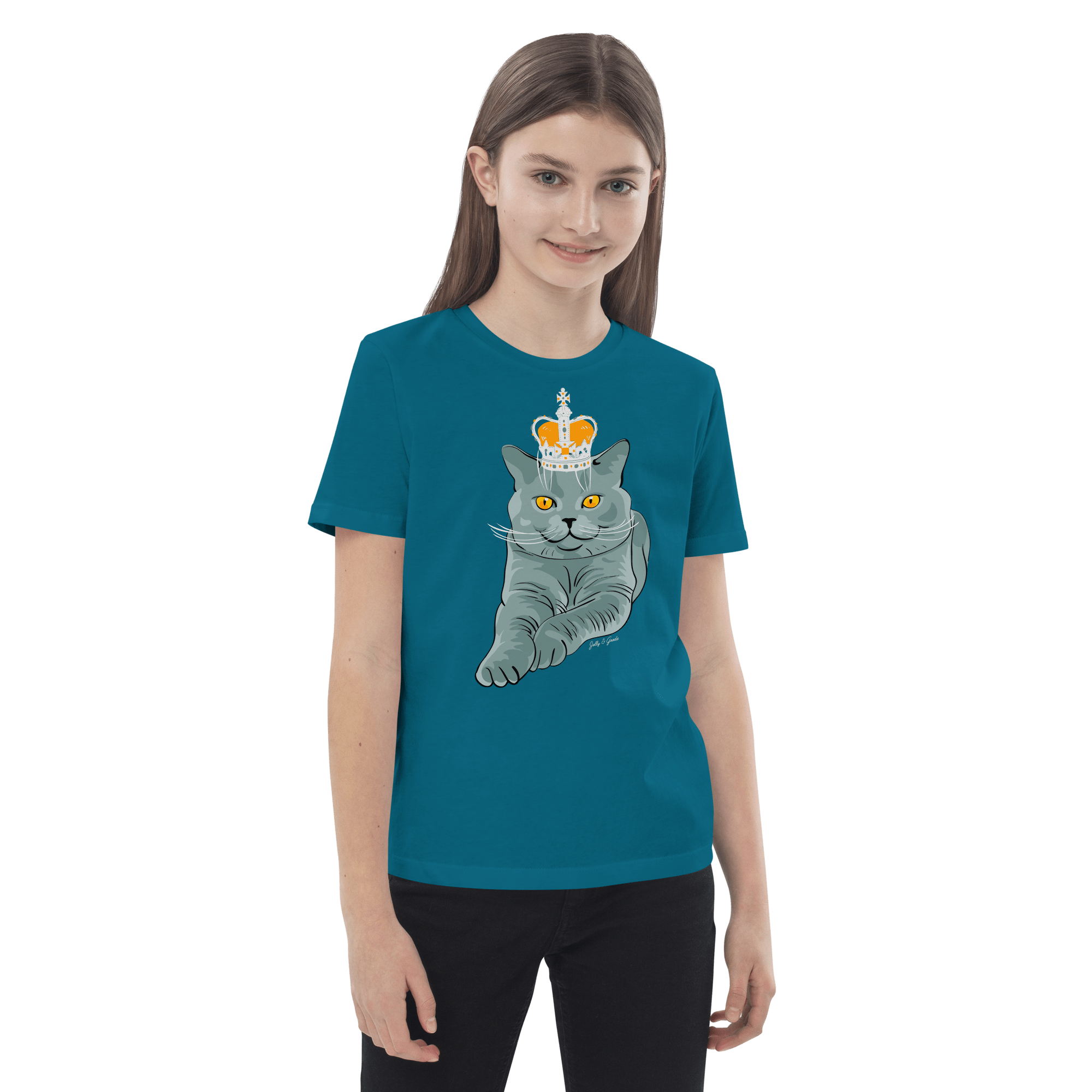 Jolly & Goode kids shirts British Blue Organic Kids T-shirt Cheeky British Style