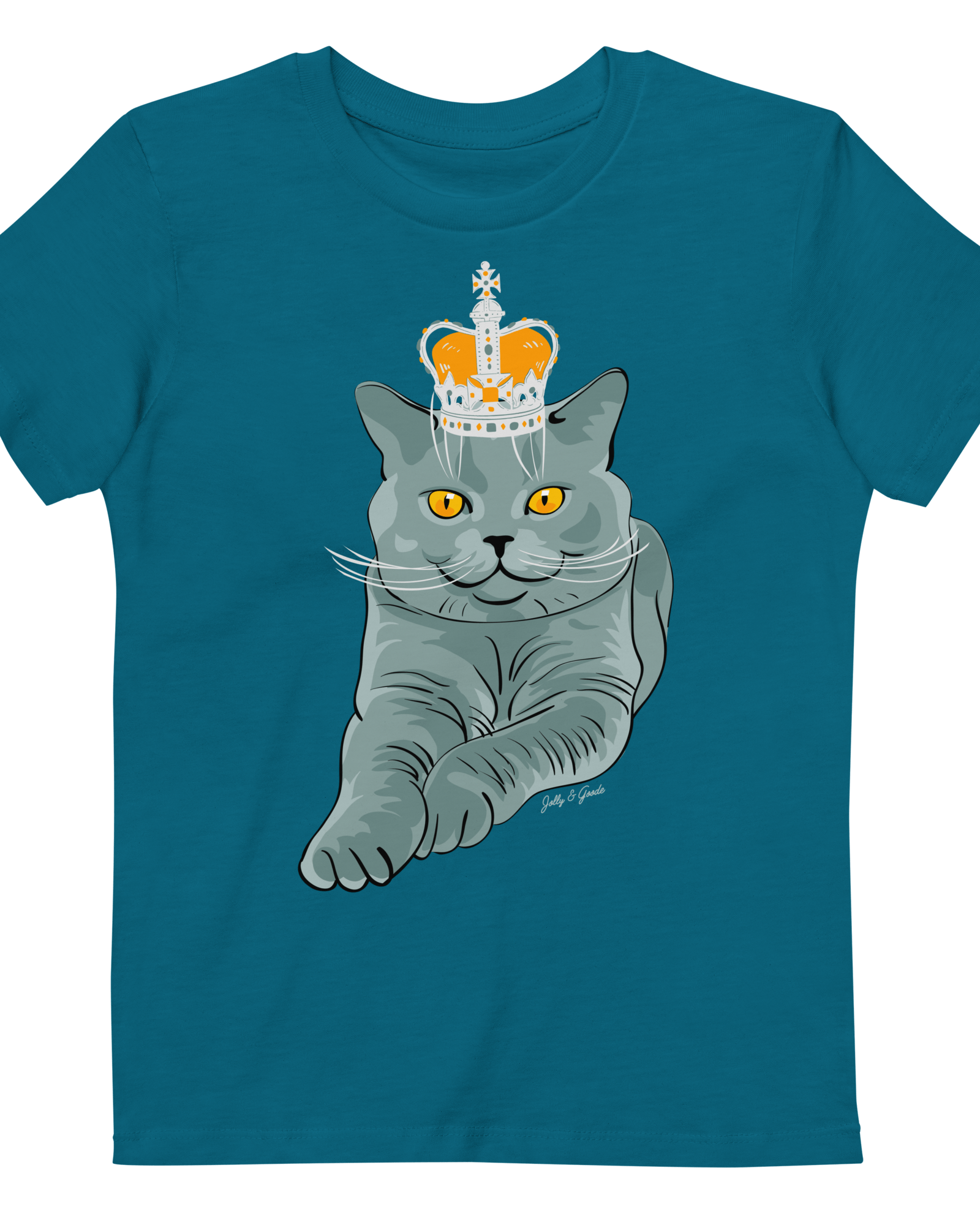 Jolly & Goode kids shirts British Blue Organic Kids T-shirt Cheeky British Style
