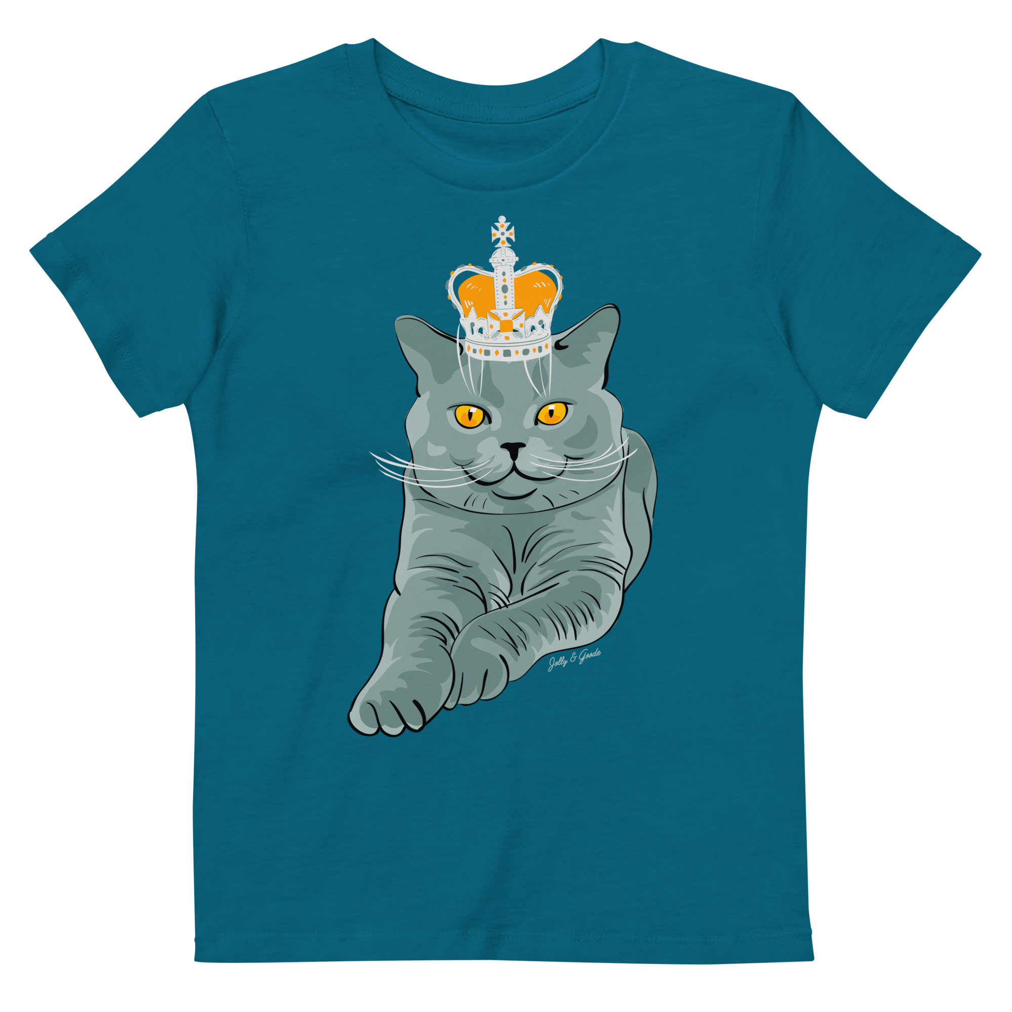 Jolly & Goode kids shirts British Blue Organic Kids T-shirt Cheeky British Style