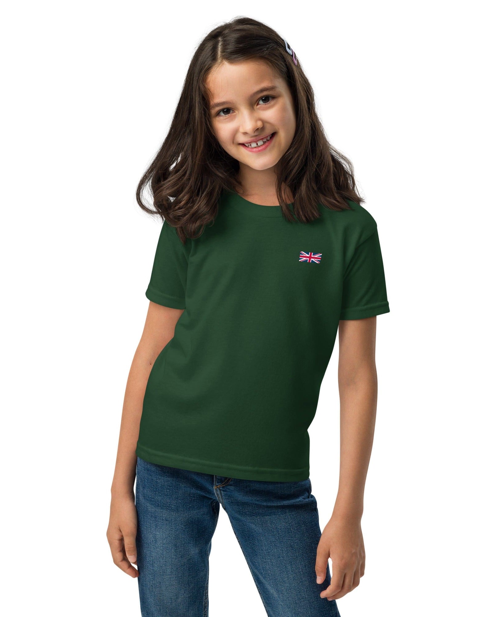 Jolly & Goode kids shirts Kids Union Jack T-shirt | Left Chest | Youth Size Cheeky British Style