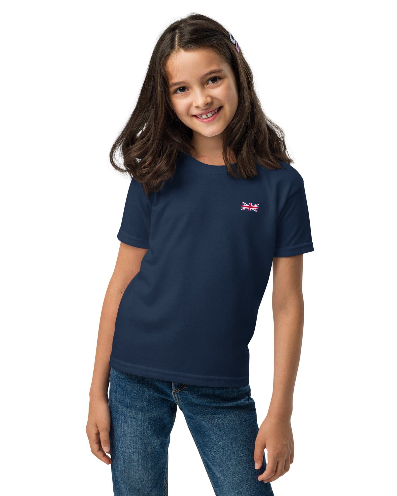 Jolly & Goode kids shirts Kids Union Jack T-shirt | Left Chest | Youth Size Cheeky British Style