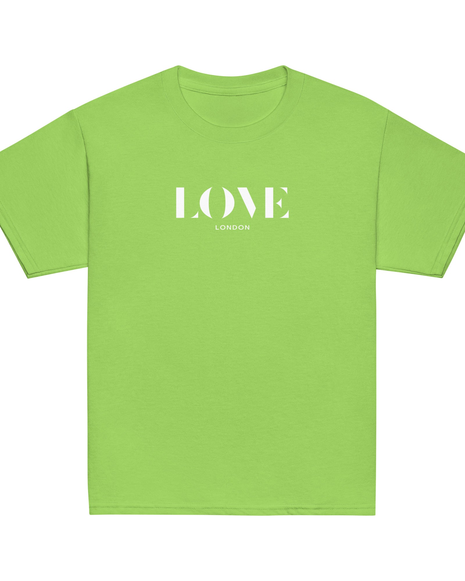 Jolly & Goode kids shirts Lime / XS Love London Youth T-shirt | Unisex Cheeky British Style