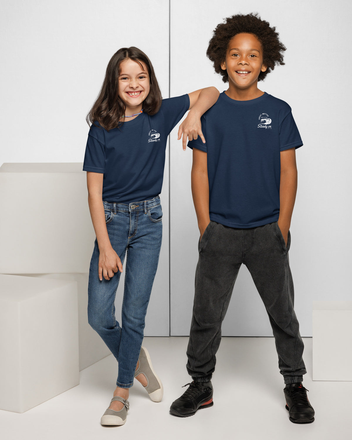 Jolly & Goode kids shirts Steady On Surf Club Kids T-Shirt Cheeky British Style