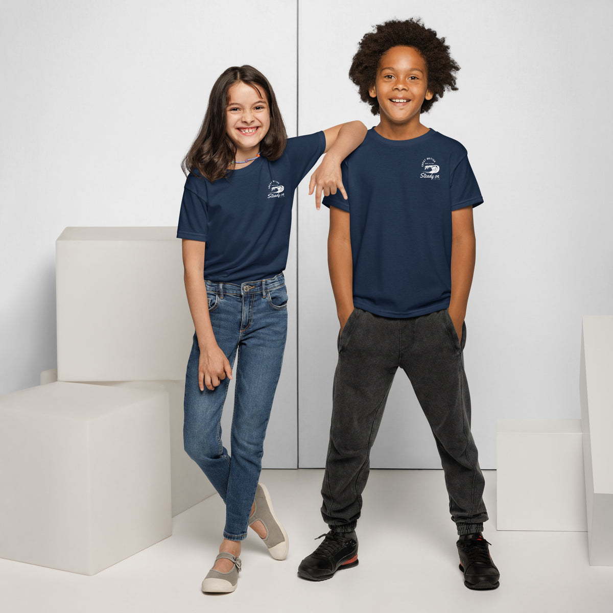 Jolly & Goode kids shirts Steady On Surf Club Kids T-Shirt Cheeky British Style