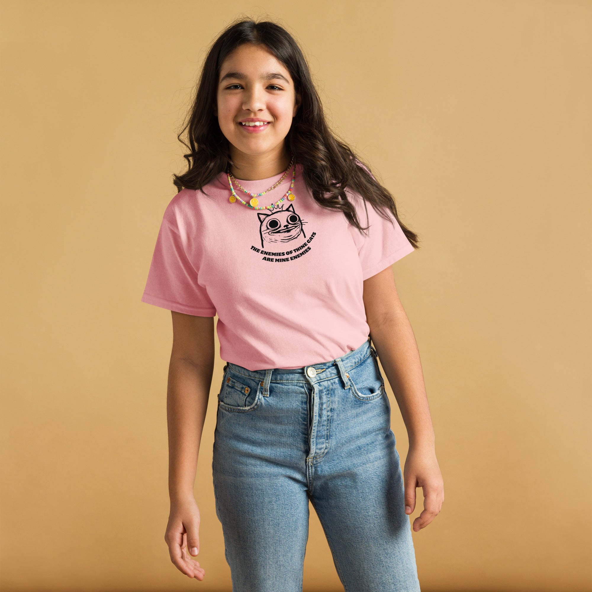 Jolly & Goode kids shirts The Enemies of Thine Cats are Mine Enemies | Youth Tee Cheeky British Style