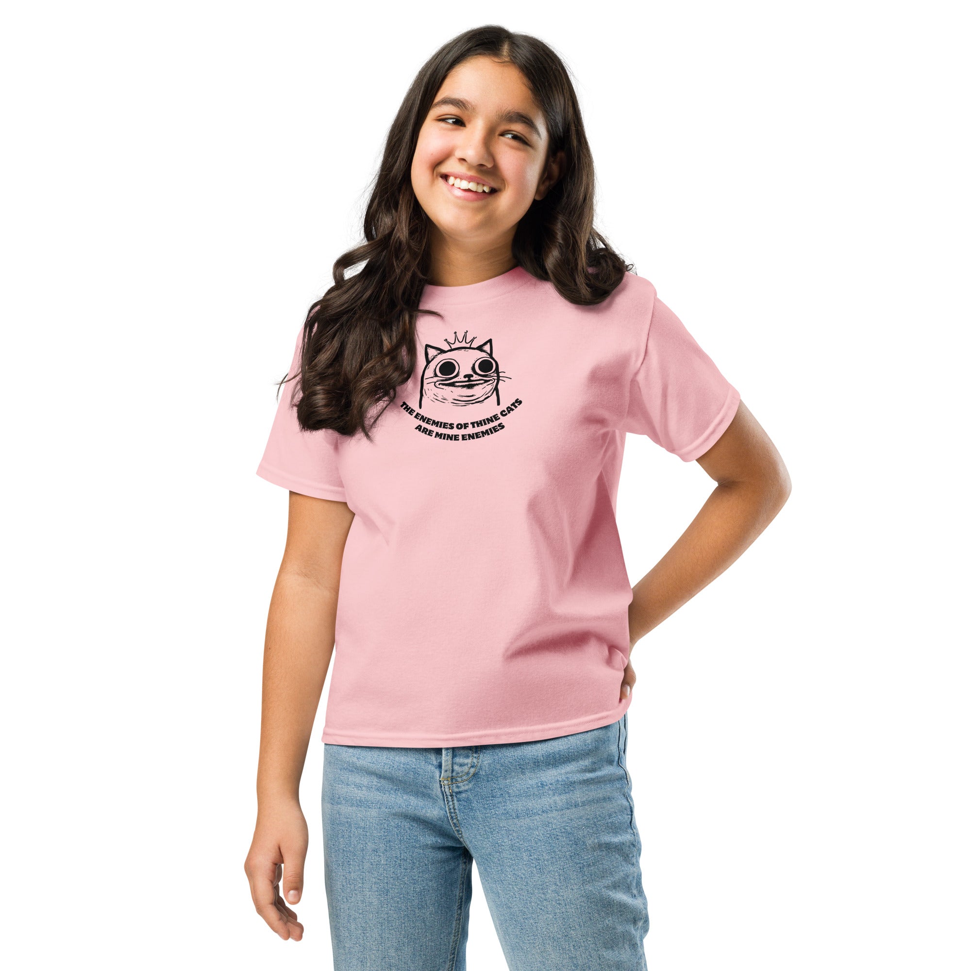 Jolly & Goode kids shirts The Enemies of Thine Cats are Mine Enemies | Youth Tee Cheeky British Style
