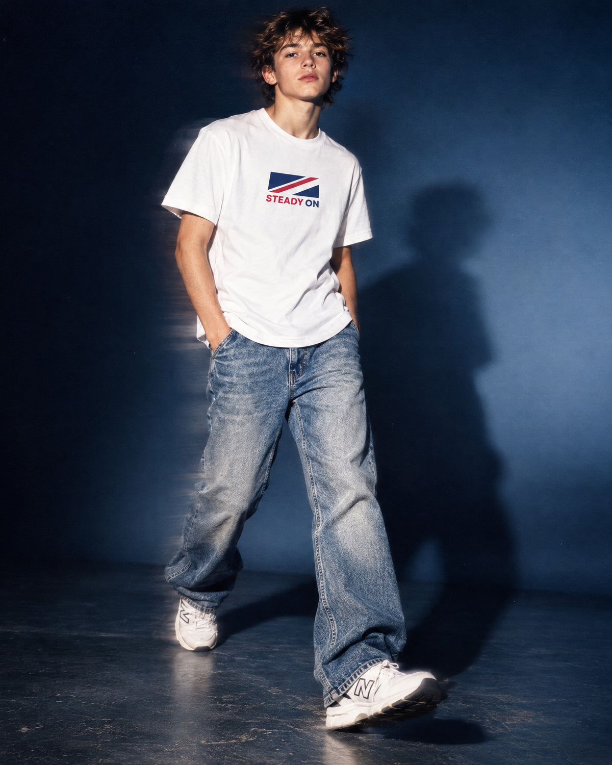 Jolly & Goode kids shirts XS Steady On Youth Classic Tee Cheeky British Style