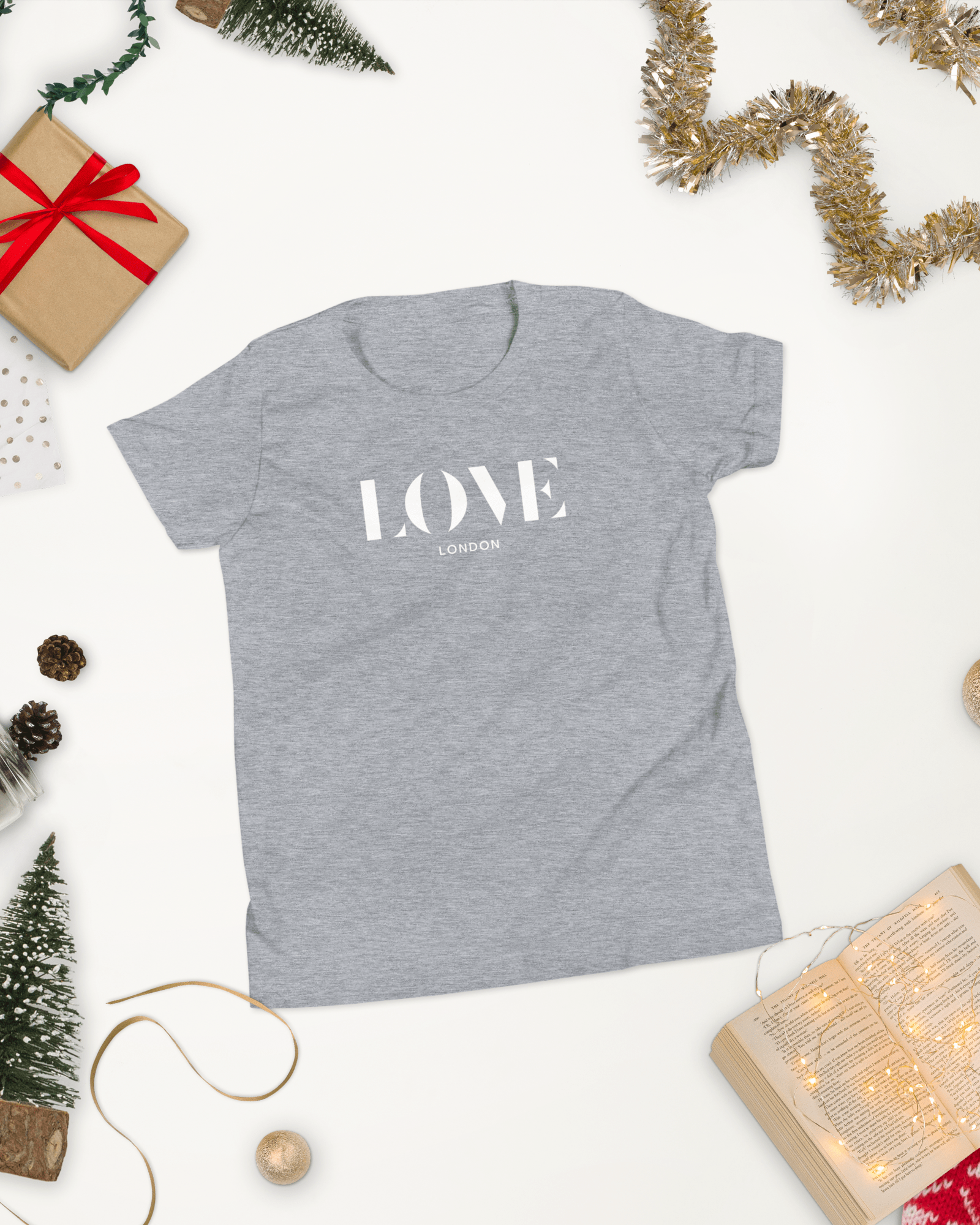 Jolly & Goode kids t-shirts Athletic Heather / S Love London | Youth T-shirt Cheeky British Style