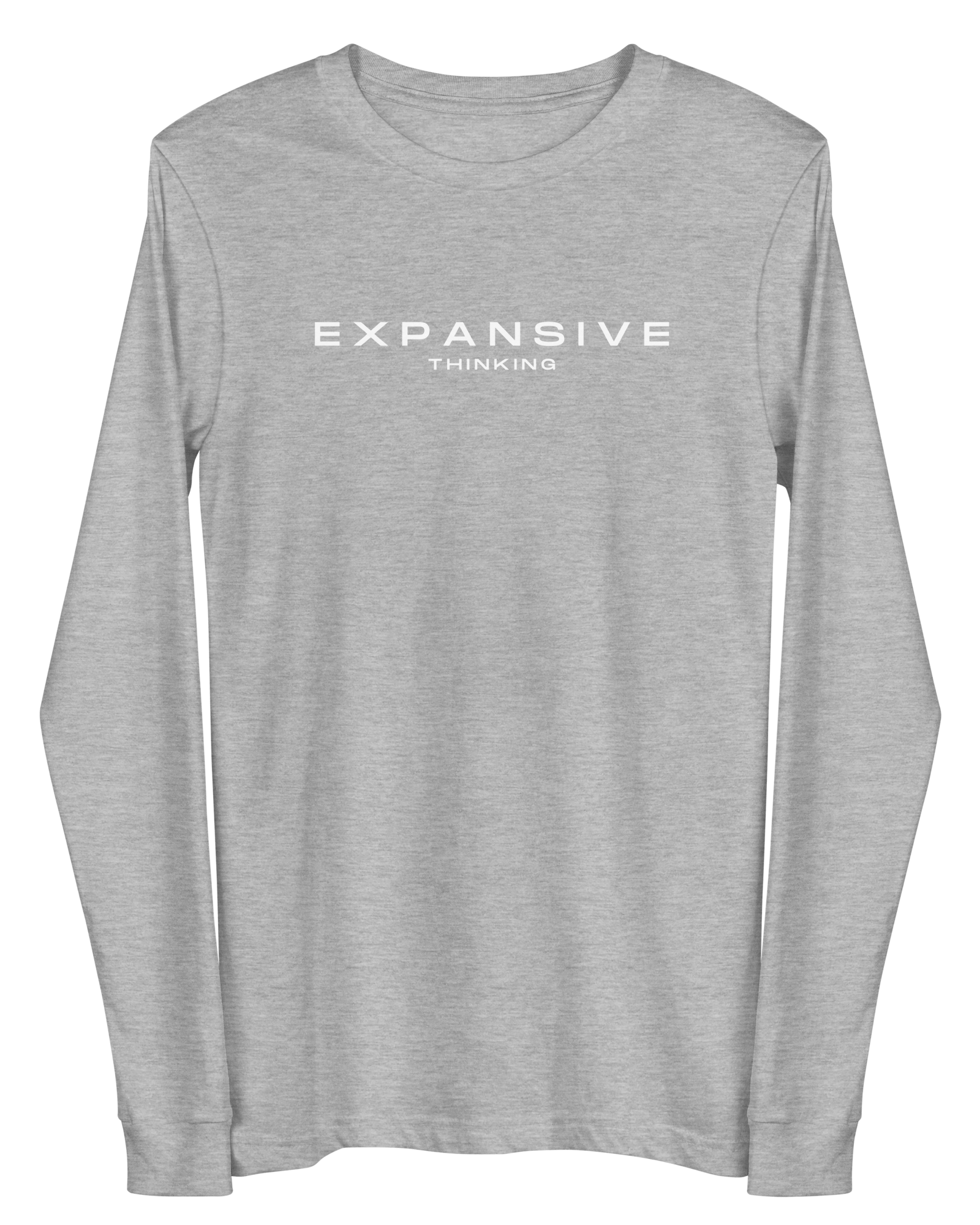 Jolly & Goode long sleeve shirts Athletic Heather / XS Expansive Thinking Long-Sleeve Shirt Cheeky British Style