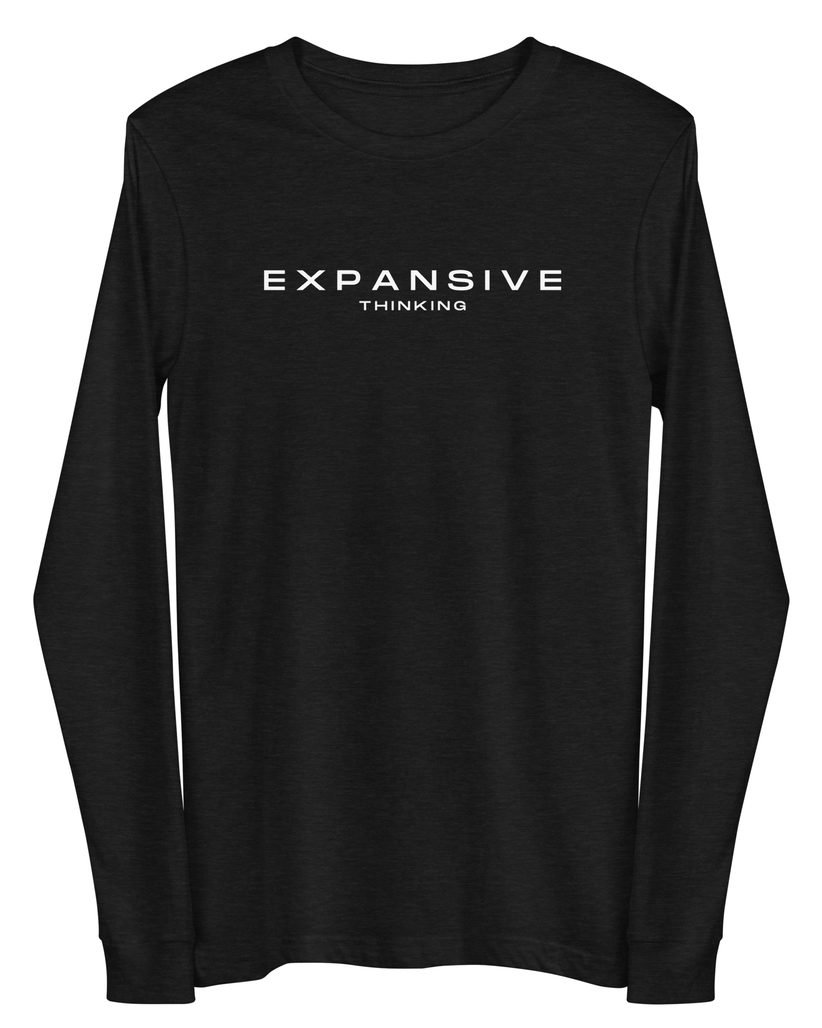 Jolly & Goode long sleeve shirts Black Heather / XS Expansive Thinking Long-Sleeve Shirt Cheeky British Style