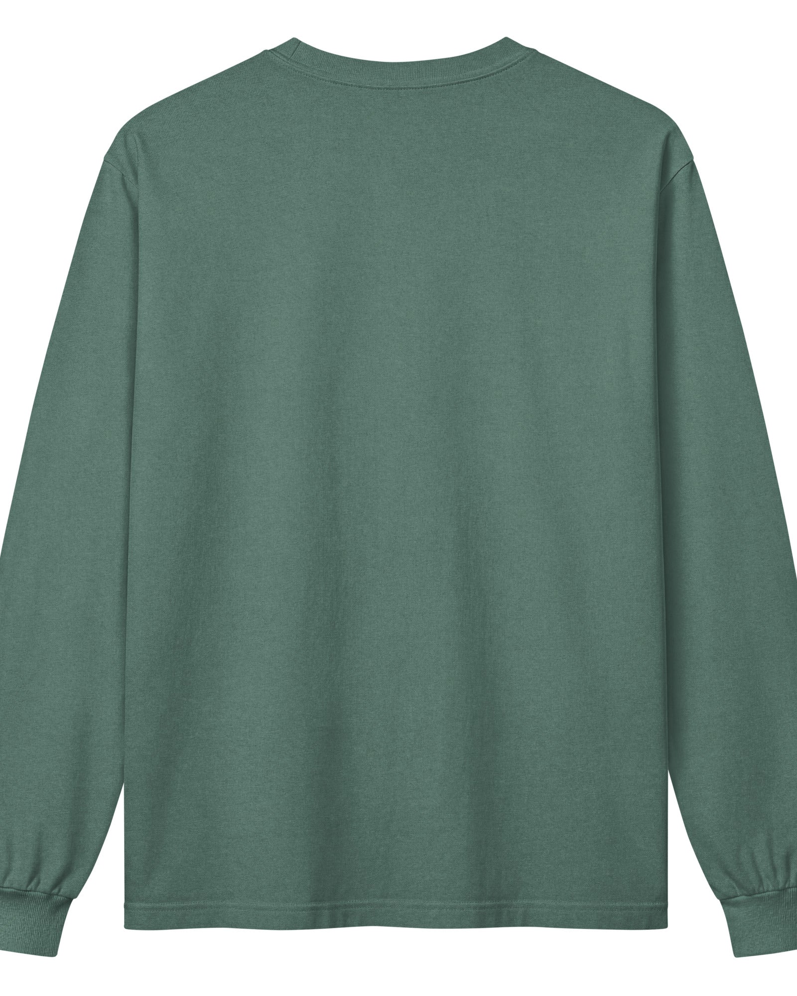 Jolly & Goode long sleeve shirts Crowned British Blue Cat Long Sleeve Tee | Garment Dyed | Unisex Cheeky British Style