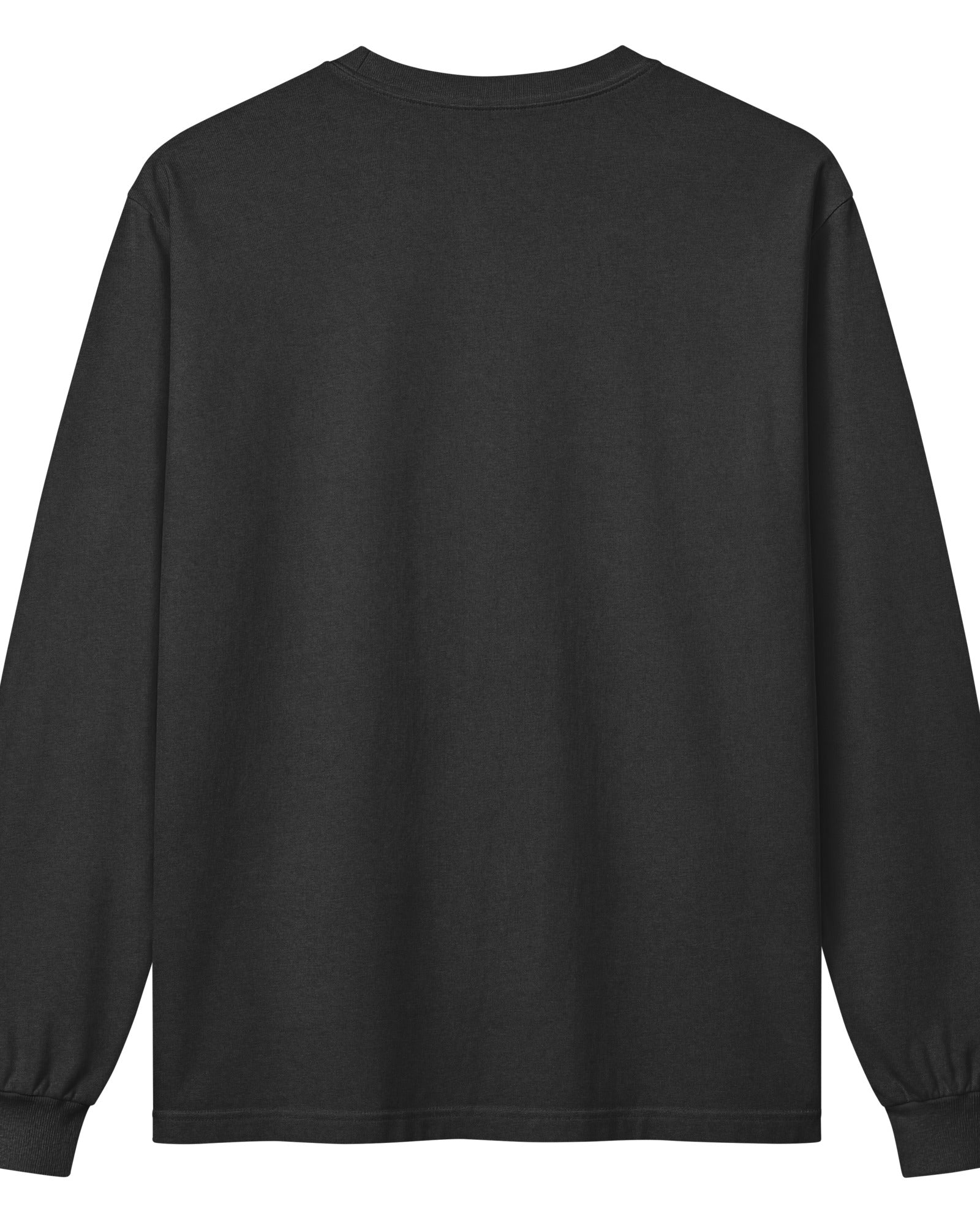 Jolly & Goode long sleeve shirts Crowned British Blue Cat Long Sleeve Tee | Garment Dyed | Unisex Cheeky British Style
