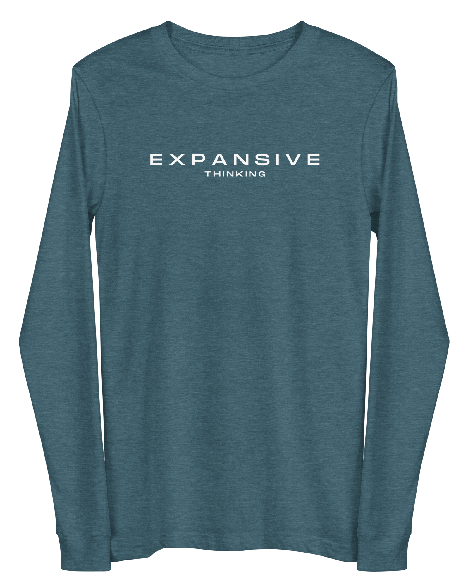 Jolly & Goode long sleeve shirts Heather Deep Teal / XS Expansive Thinking Long-Sleeve Shirt Cheeky British Style