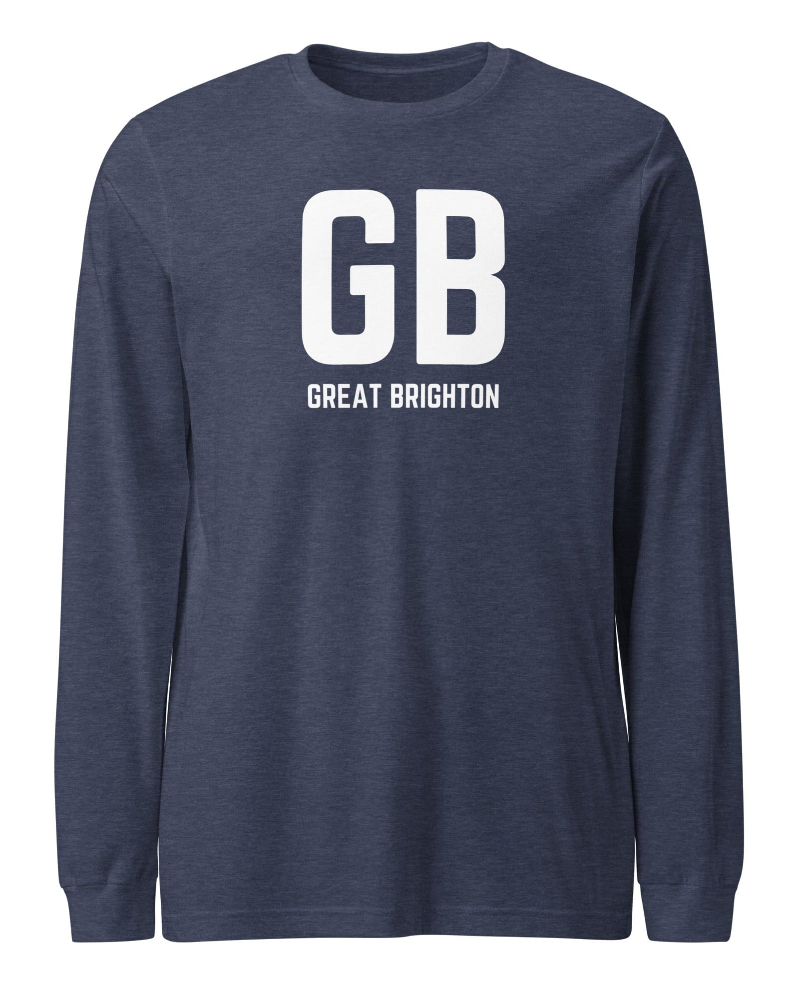 Jolly & Goode long sleeve shirts Heather Navy / XS GB Great Brighton - Long Sleeve Shirt Cheeky British Style