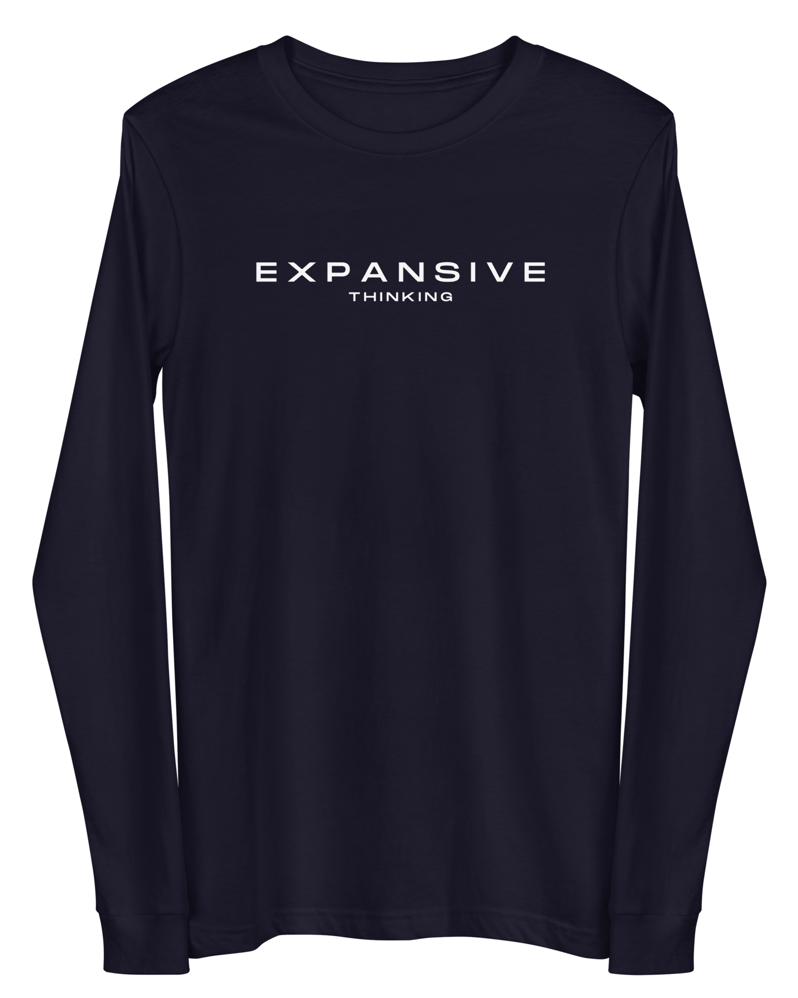 Jolly & Goode long sleeve shirts Navy / XS Expansive Thinking Long-Sleeve Shirt Cheeky British Style