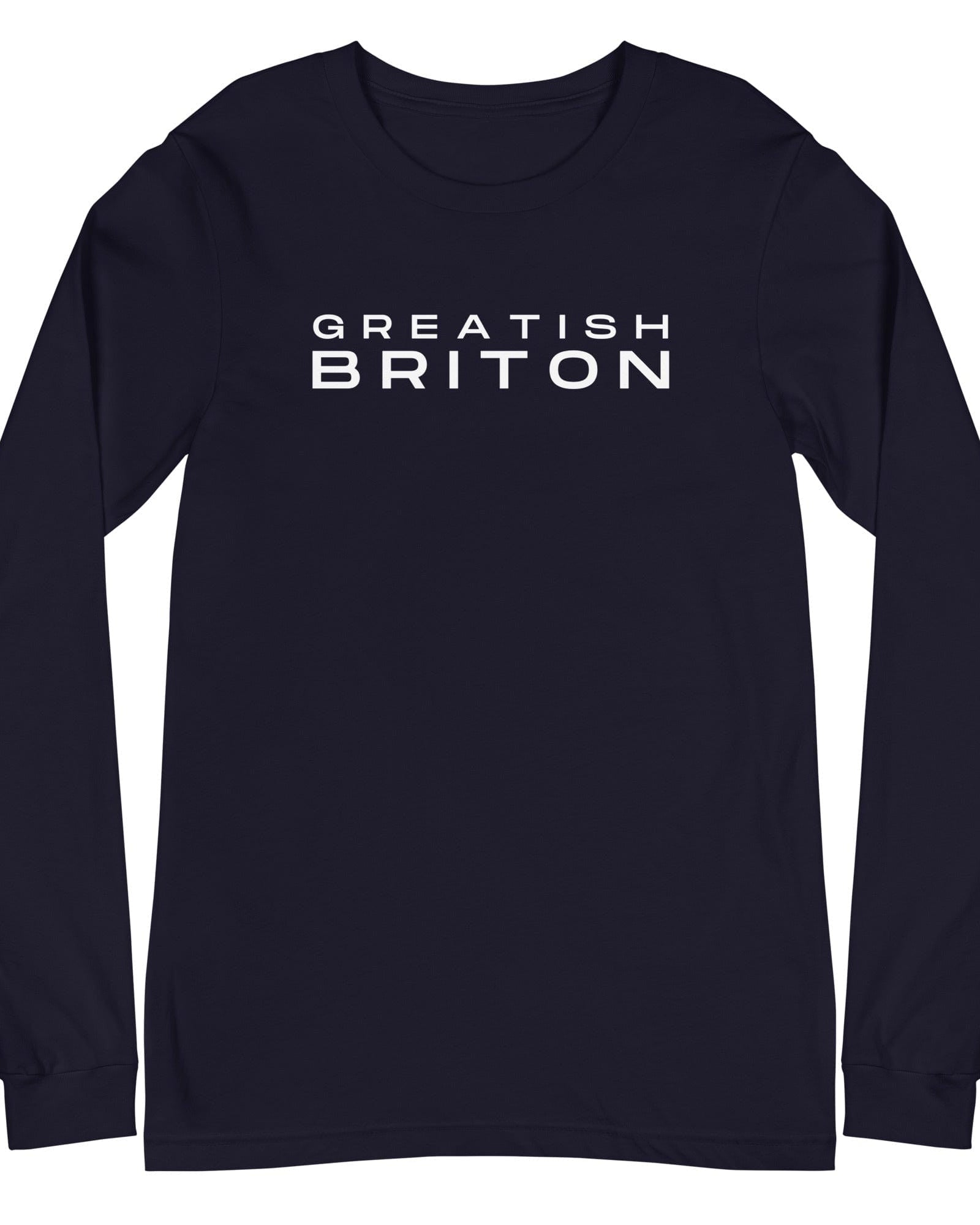 Jolly & Goode long sleeve shirts Navy / XS Greatish Briton Long-Sleeve Shirt Cheeky British Style