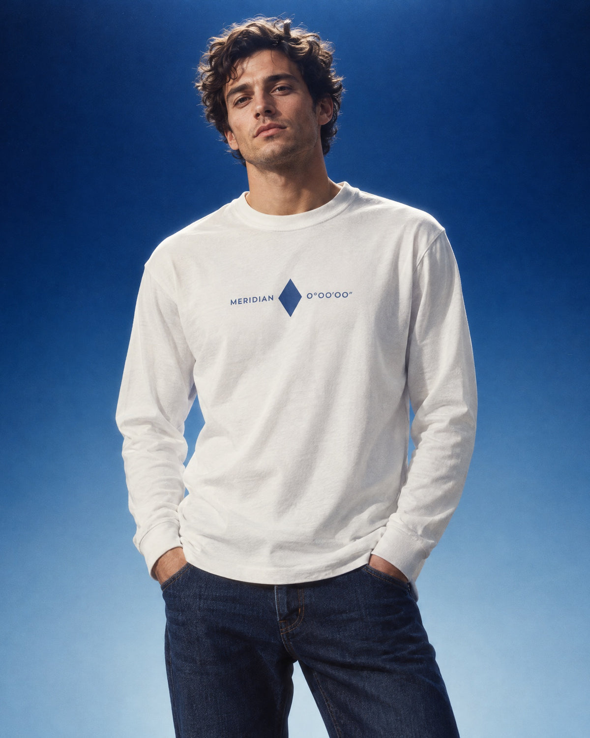 Jolly & Goode long sleeve shirts Prime Meridian 0° 0′ 0″ Long Sleeve Shirt Cheeky British Style