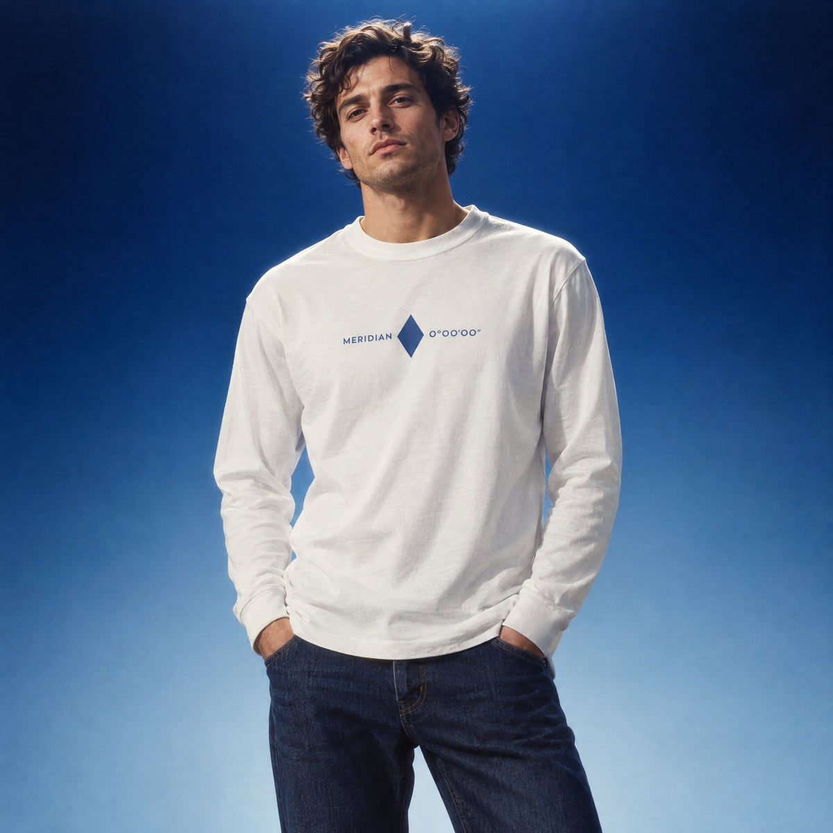 Jolly & Goode long sleeve shirts Prime Meridian 0° 0′ 0″ Long Sleeve Shirt Cheeky British Style