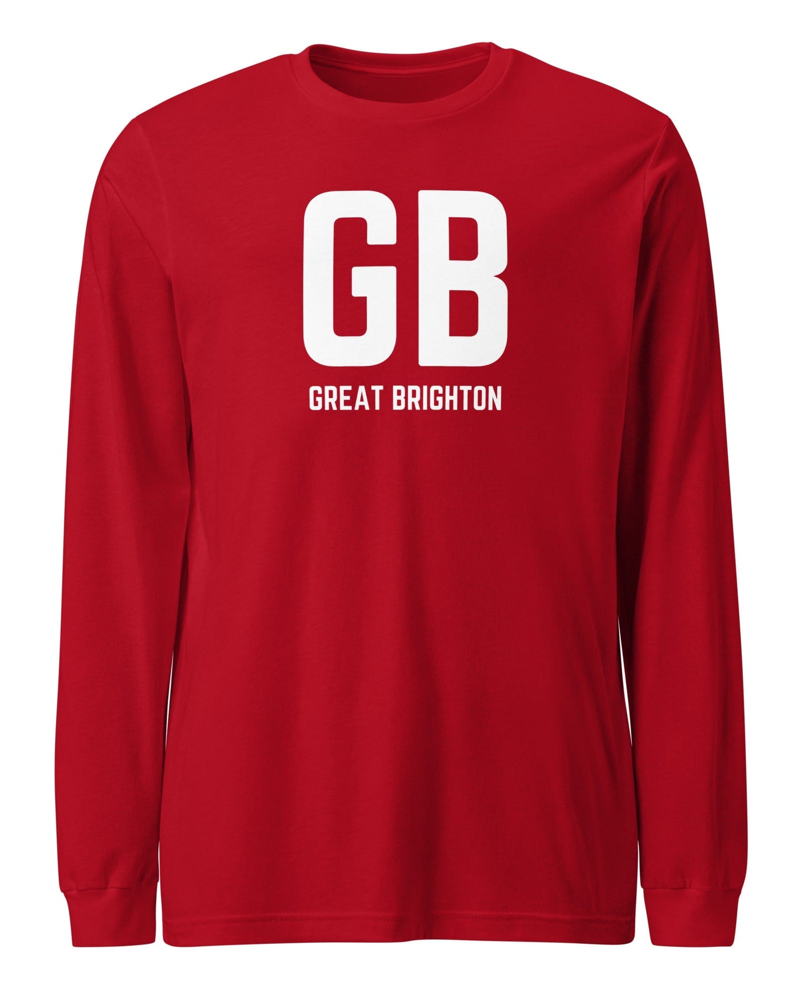 Jolly & Goode long sleeve shirts Red / XS GB Great Brighton - Long Sleeve Shirt Cheeky British Style