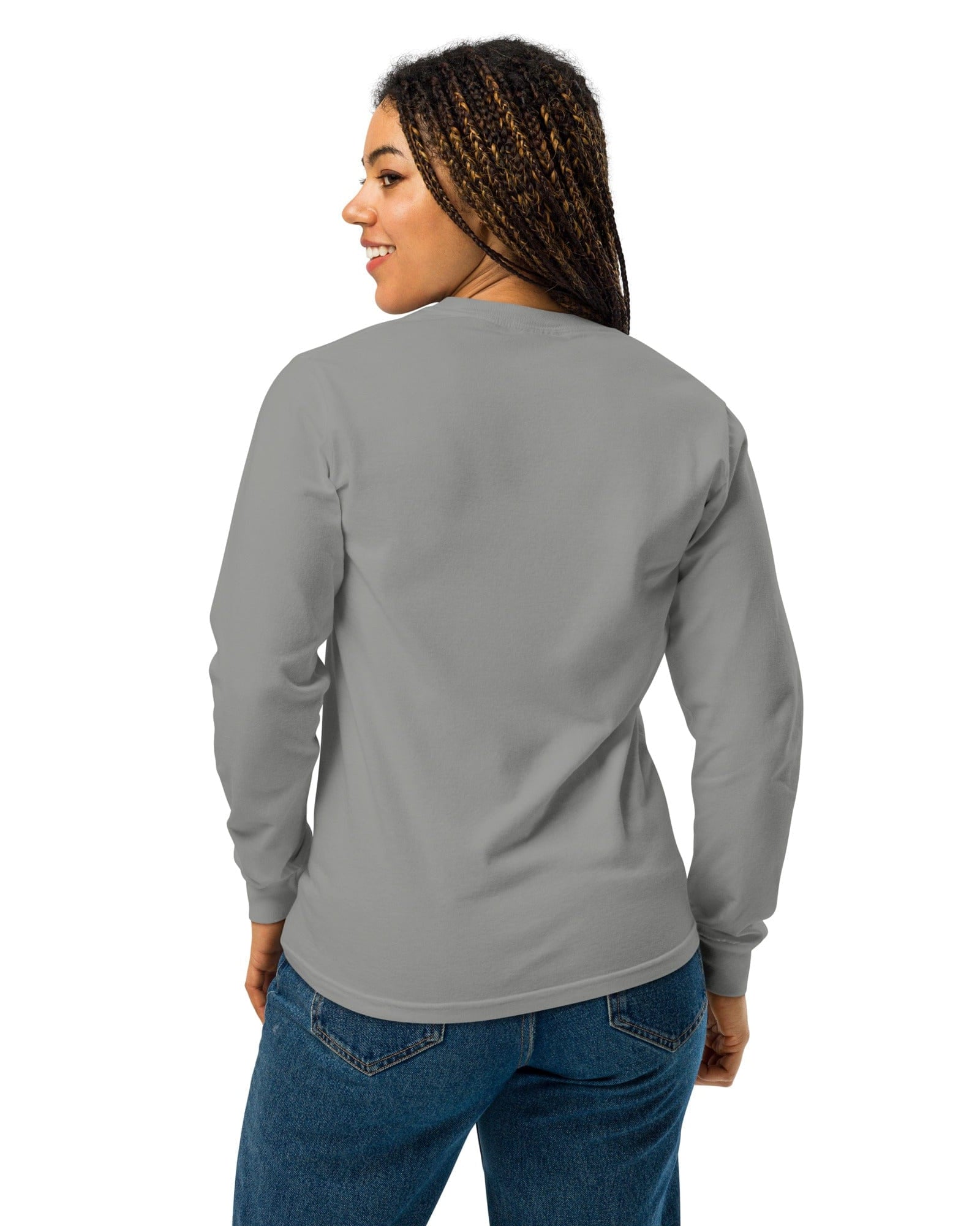 Jolly & Goode long sleeve shirts Steady On Surf Club | Great Britain | Skeleton Surf King | Garment-dyed Heavyweight Long-Sleeve Shirt Cheeky British Style