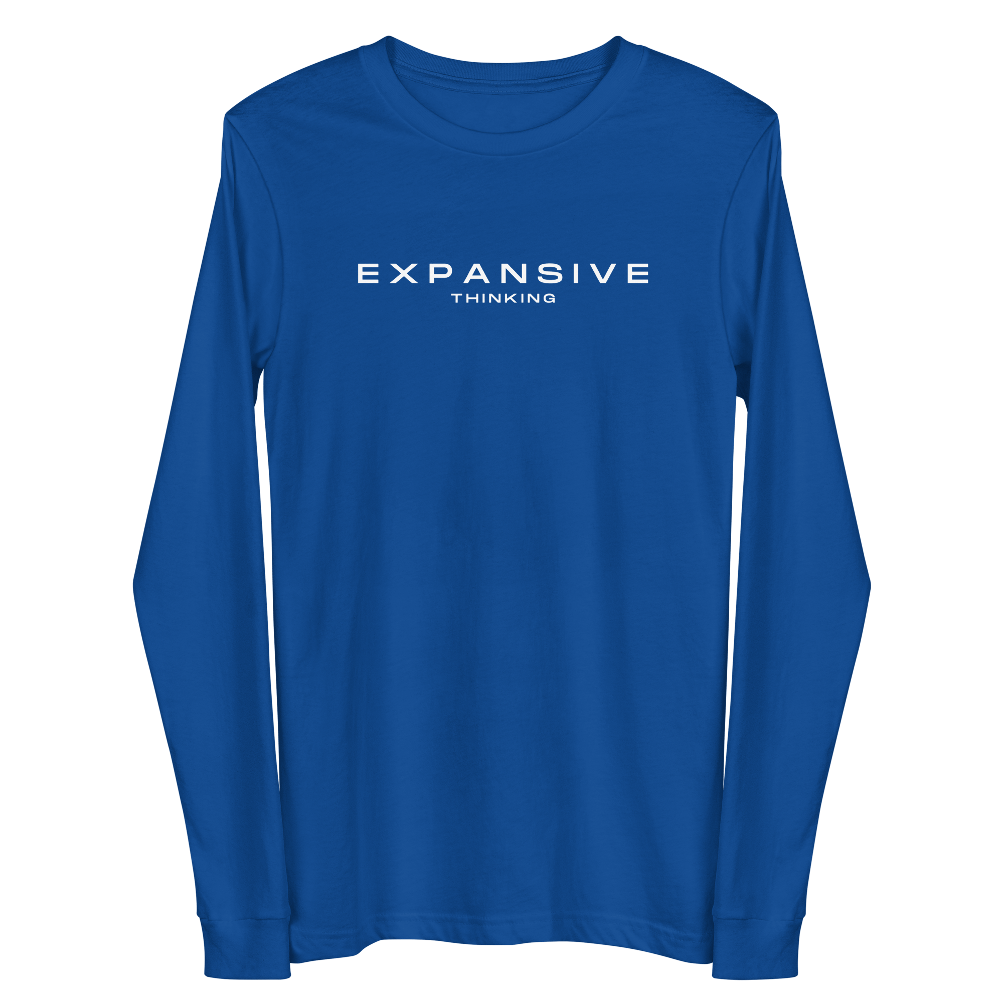 Jolly & Goode long sleeve shirts True Royal / XS Expansive Thinking Long-Sleeve Shirt Cheeky British Style