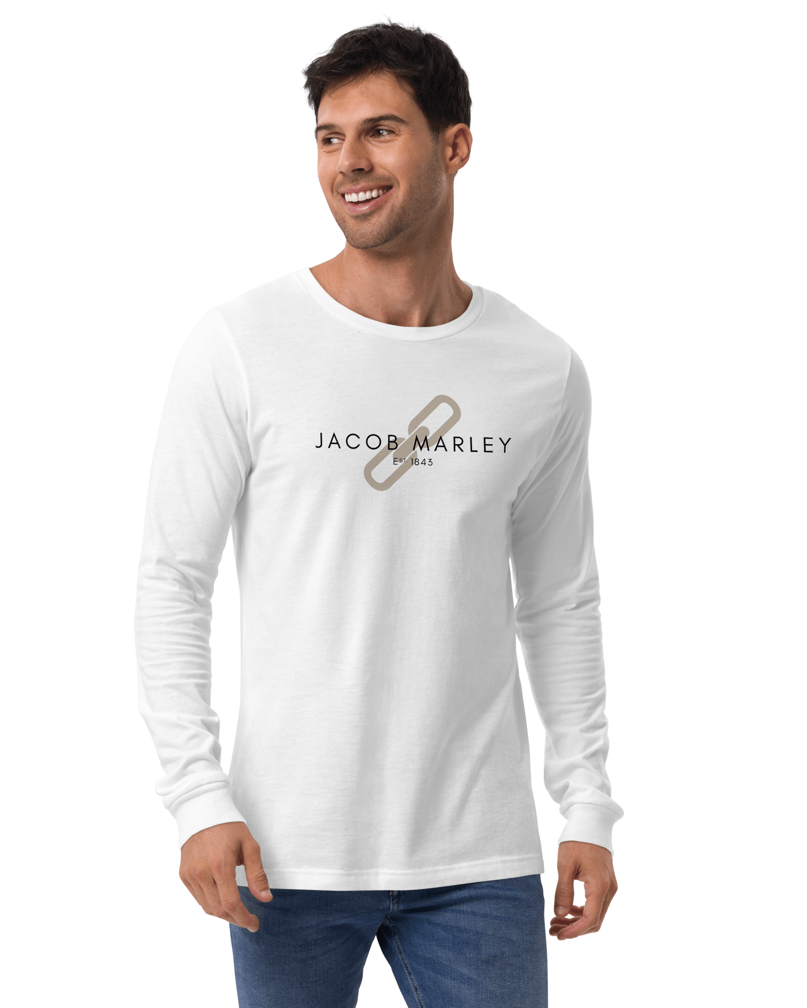 Jolly & Goode long sleeve shirts White / XS Jacob Marley Long-Sleeve Shirt Cheeky British Style