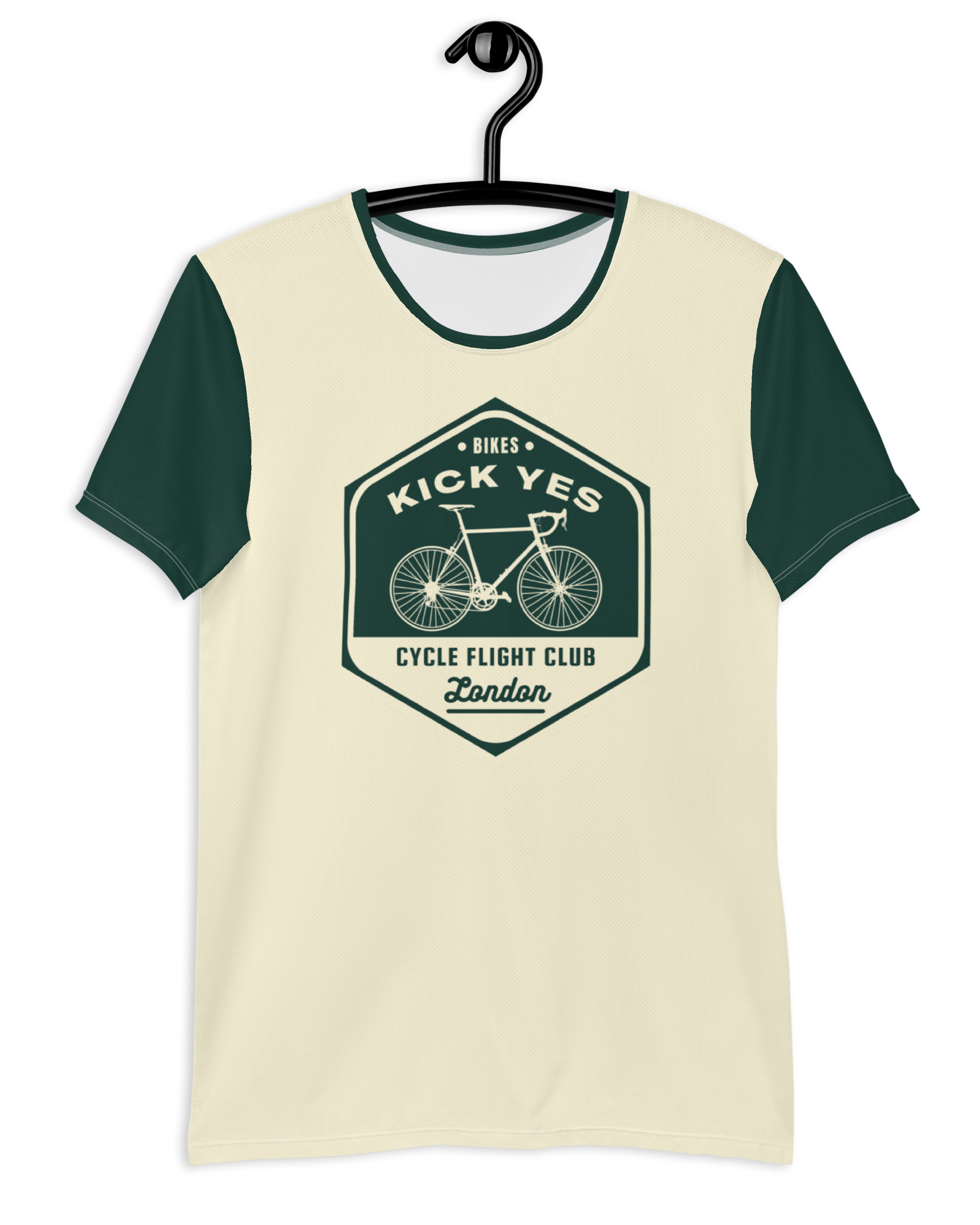 Jolly & Goode men's athletic shirts Bikes Kick Yes, Cycle Flight Club London Men's Athletic Shirt Cheeky British Style