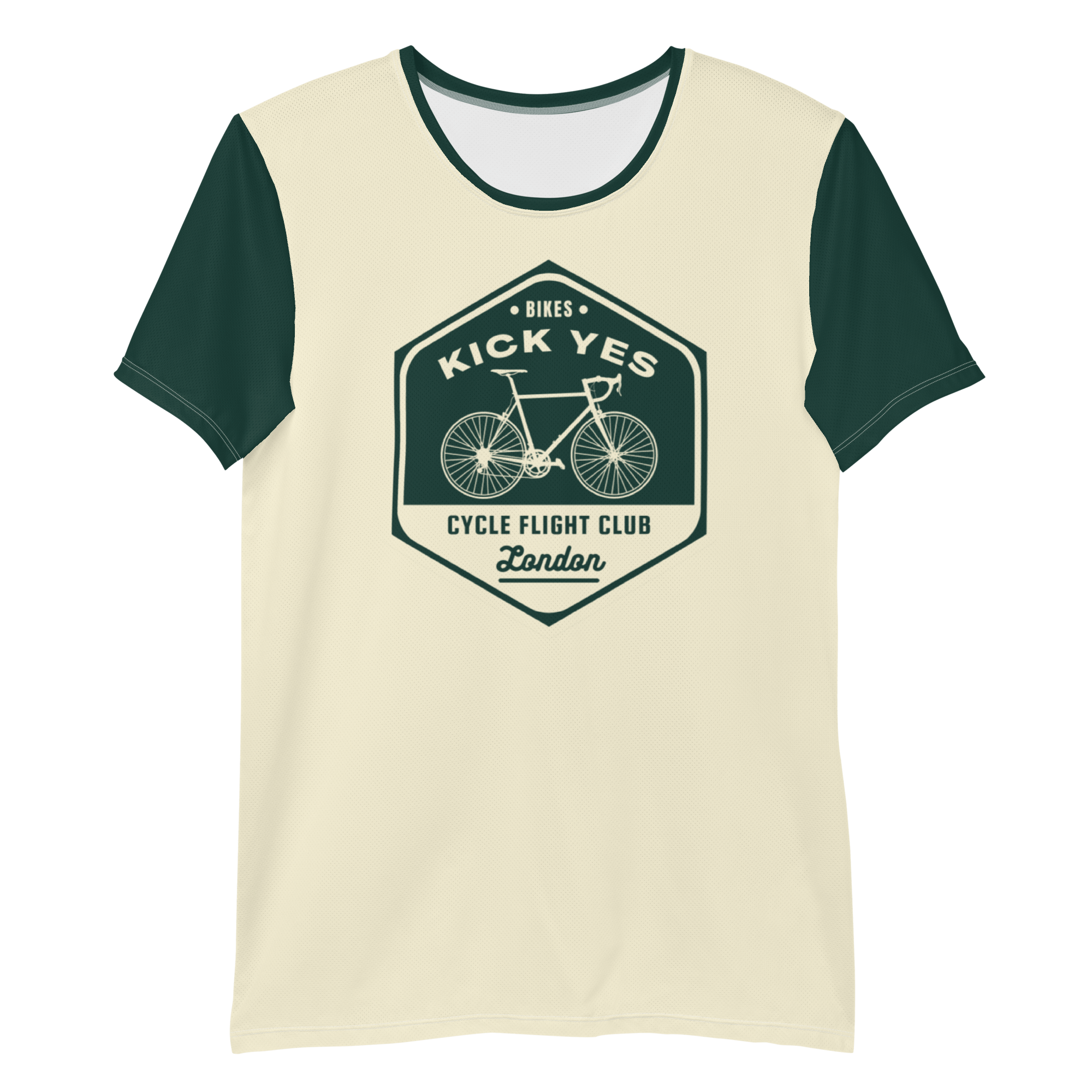 Jolly & Goode men's athletic shirts XS Bikes Kick Yes, Cycle Flight Club London Men's Athletic Shirt Cheeky British Style