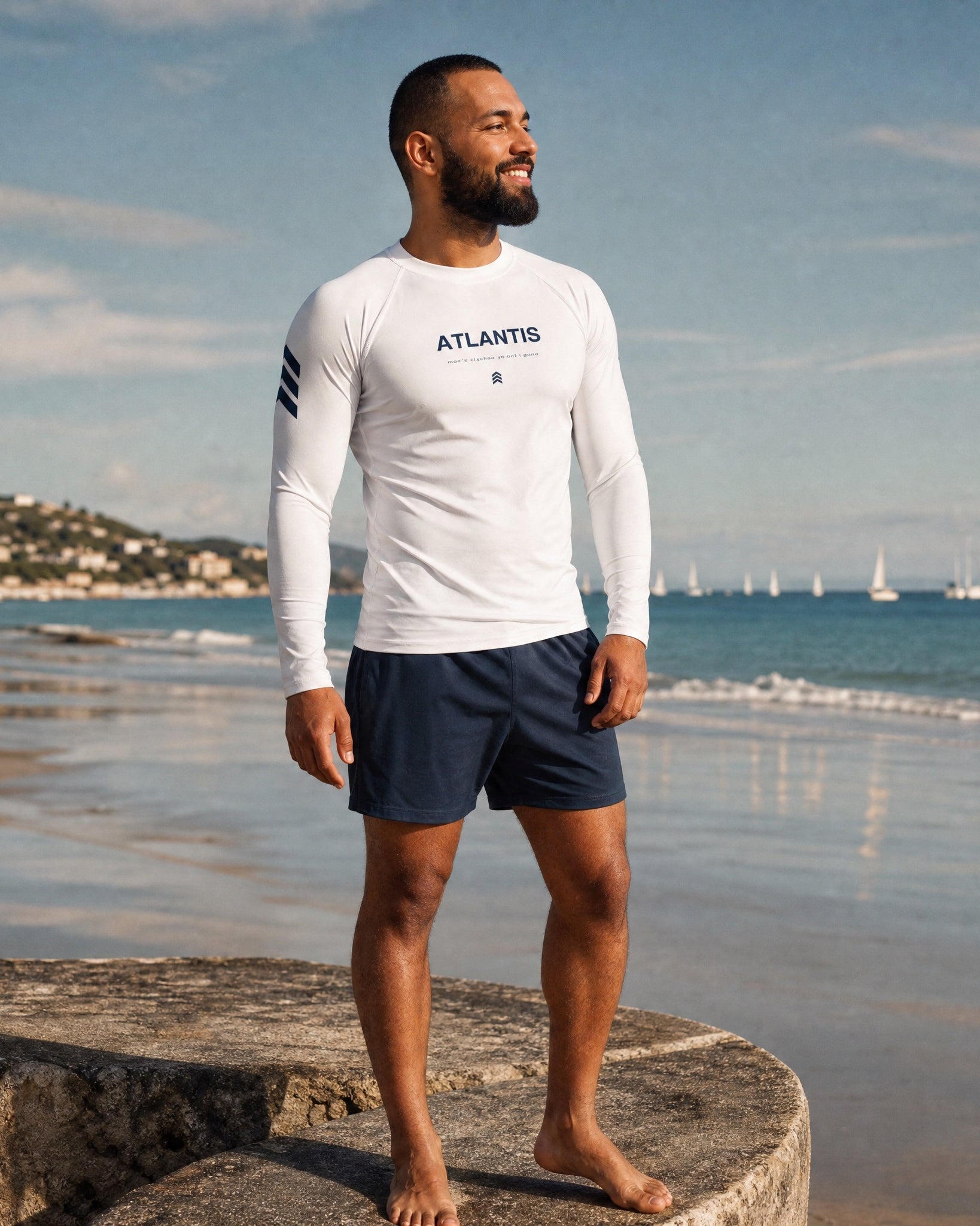 Jolly & Goode men's swim shirts XS Atlantis Men's Swim Shirt | Rash Guard Cheeky British Style
