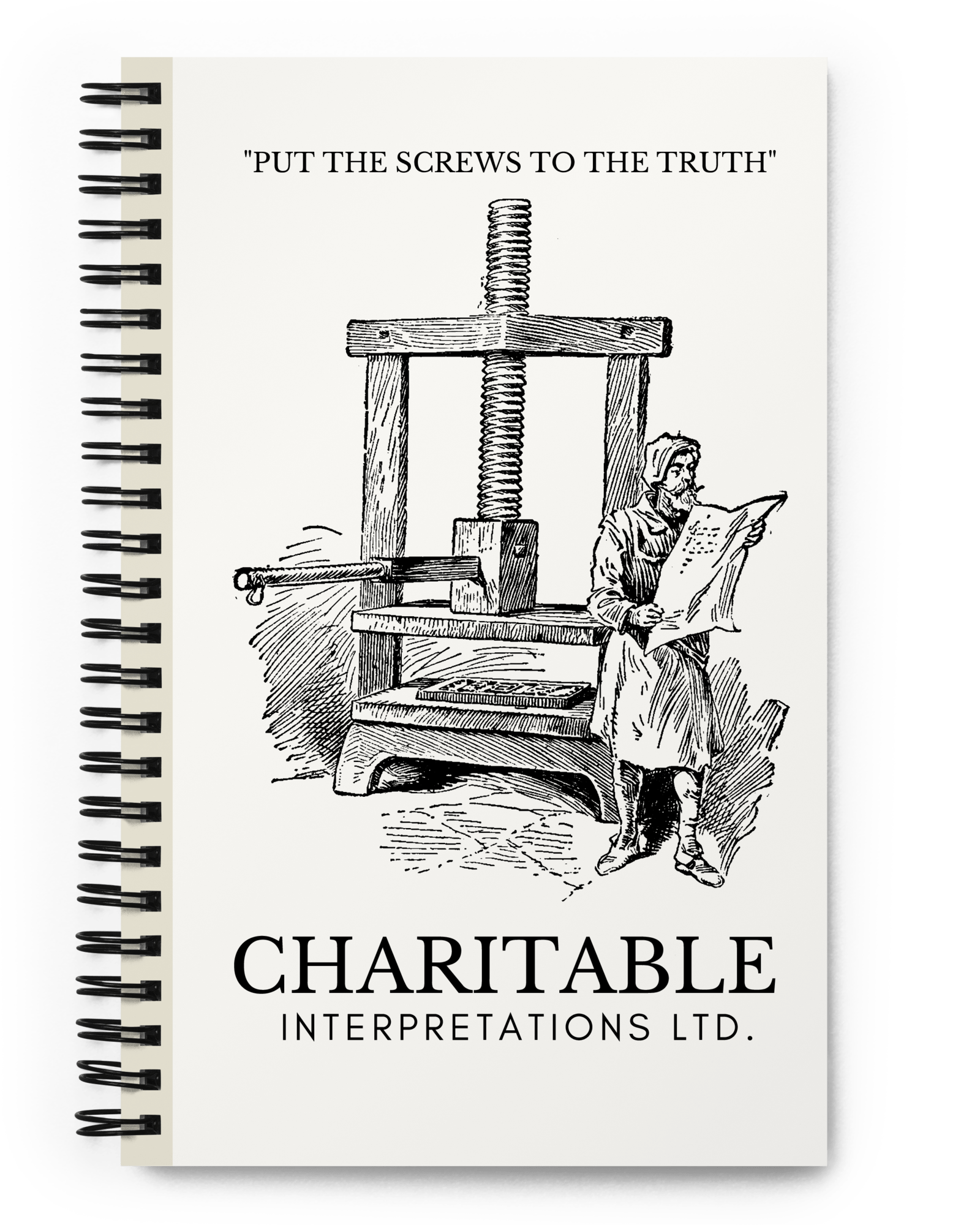 Jolly & Goode Notebooks & Notepads Charitable Interpretations Notebook Cheeky British Style