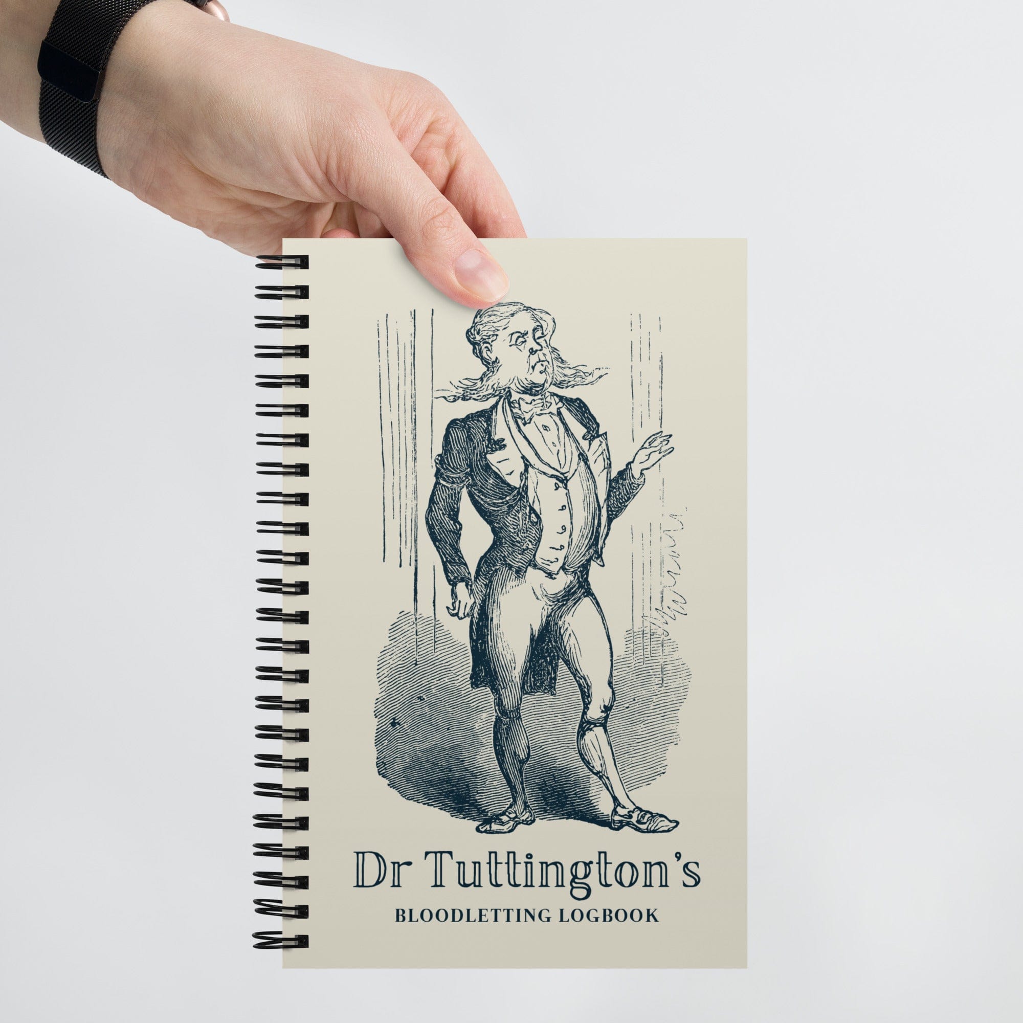 Jolly & Goode Notebooks & Notepads Dr Tuttington's Bloodletting Logbook Cheeky British Style