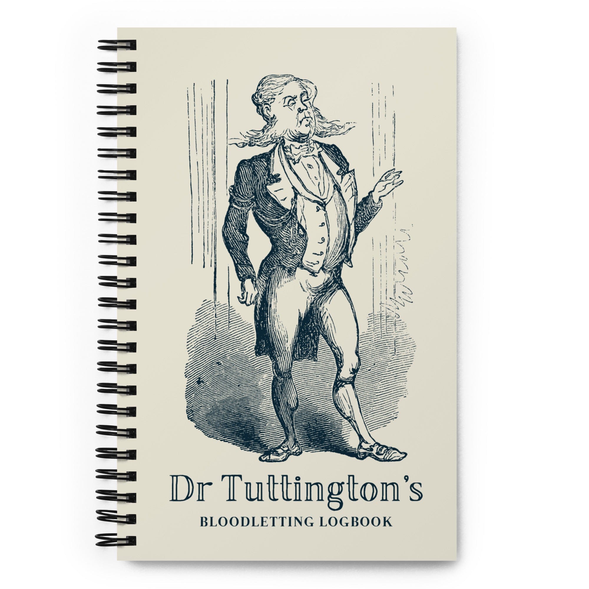 Jolly & Goode Notebooks & Notepads Dr Tuttington's Bloodletting Logbook Cheeky British Style