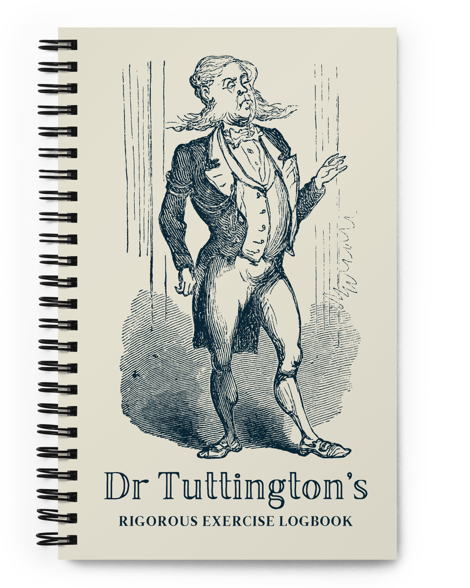 Jolly & Goode Notebooks & Notepads Dr Tuttington's Exercise Logbook Cheeky British Style