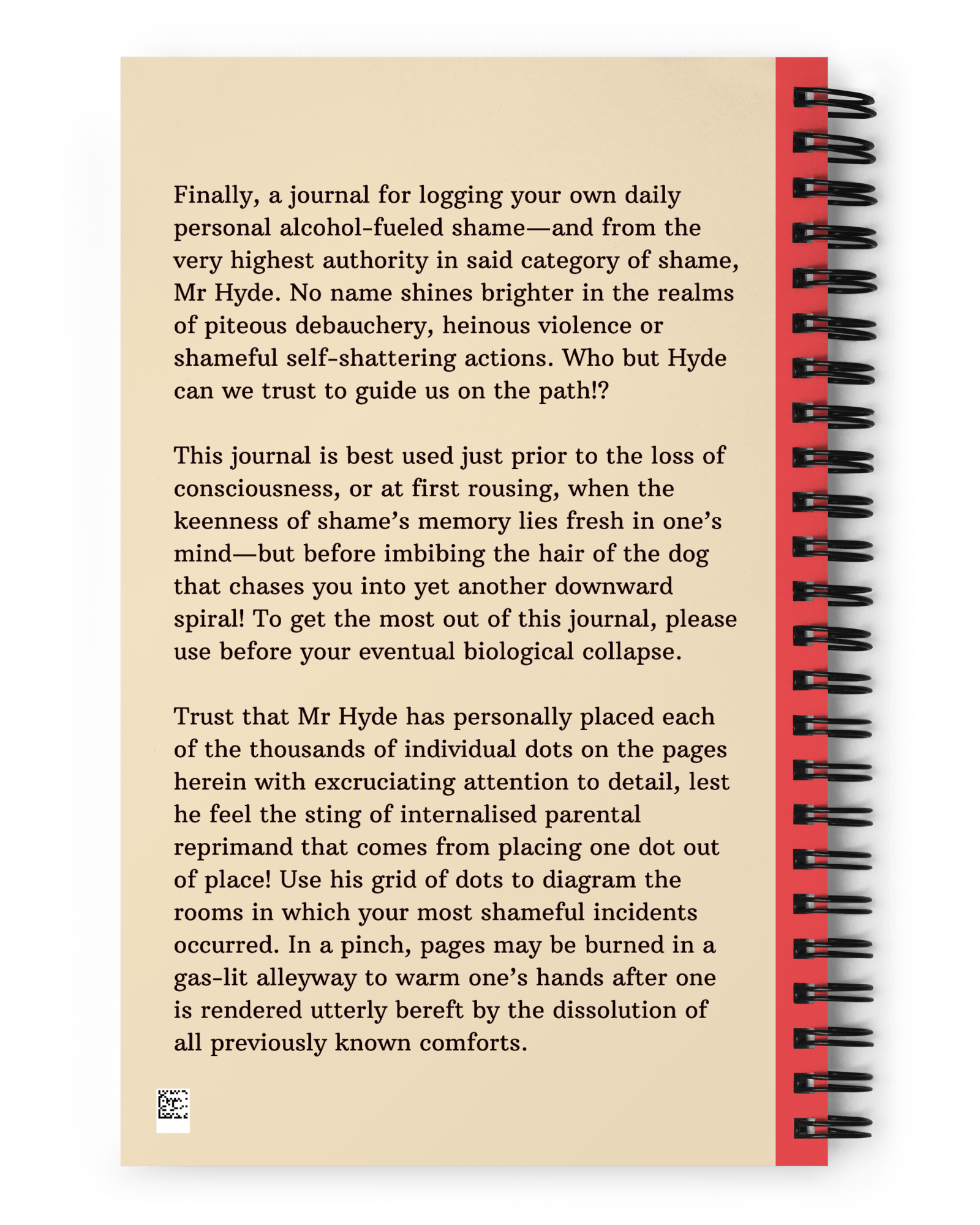 Jolly & Goode Notebooks & Notepads Mr Hyde's Shame Journal Cheeky British Style