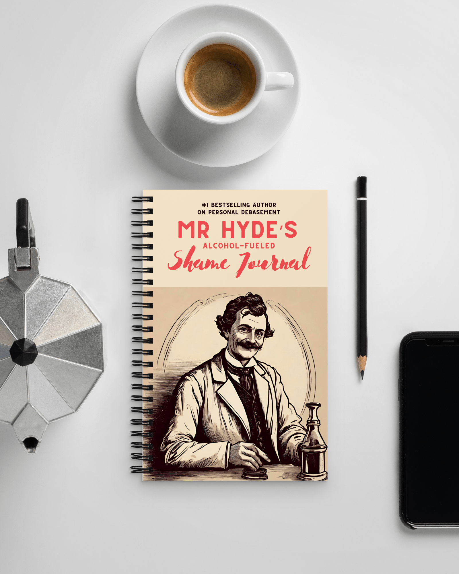 Jolly & Goode Notebooks & Notepads Mr Hyde's Shame Journal Cheeky British Style