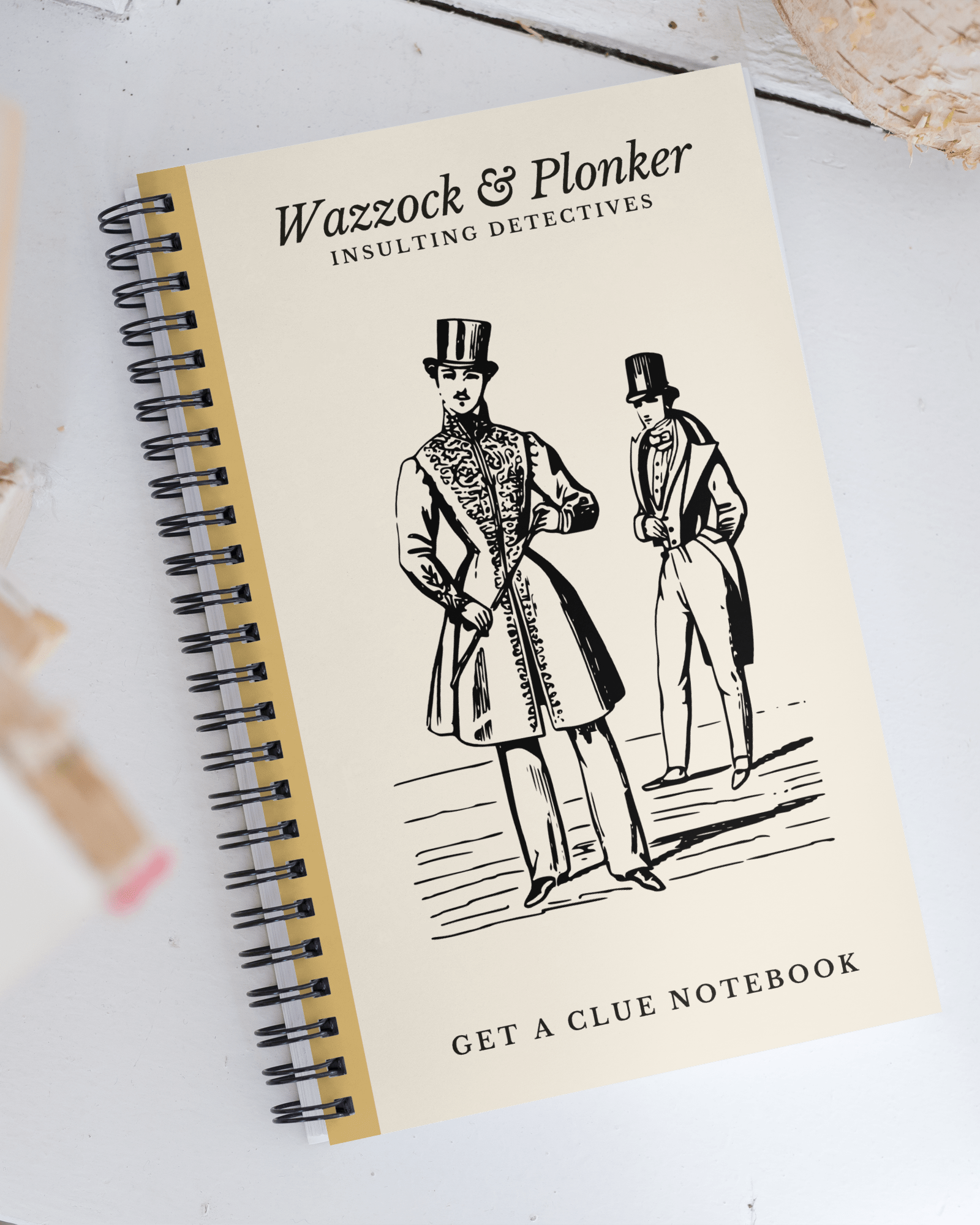 Jolly & Goode Notebooks & Notepads Wazzock & Plonker Get a Clue Notebook Cheeky British Style