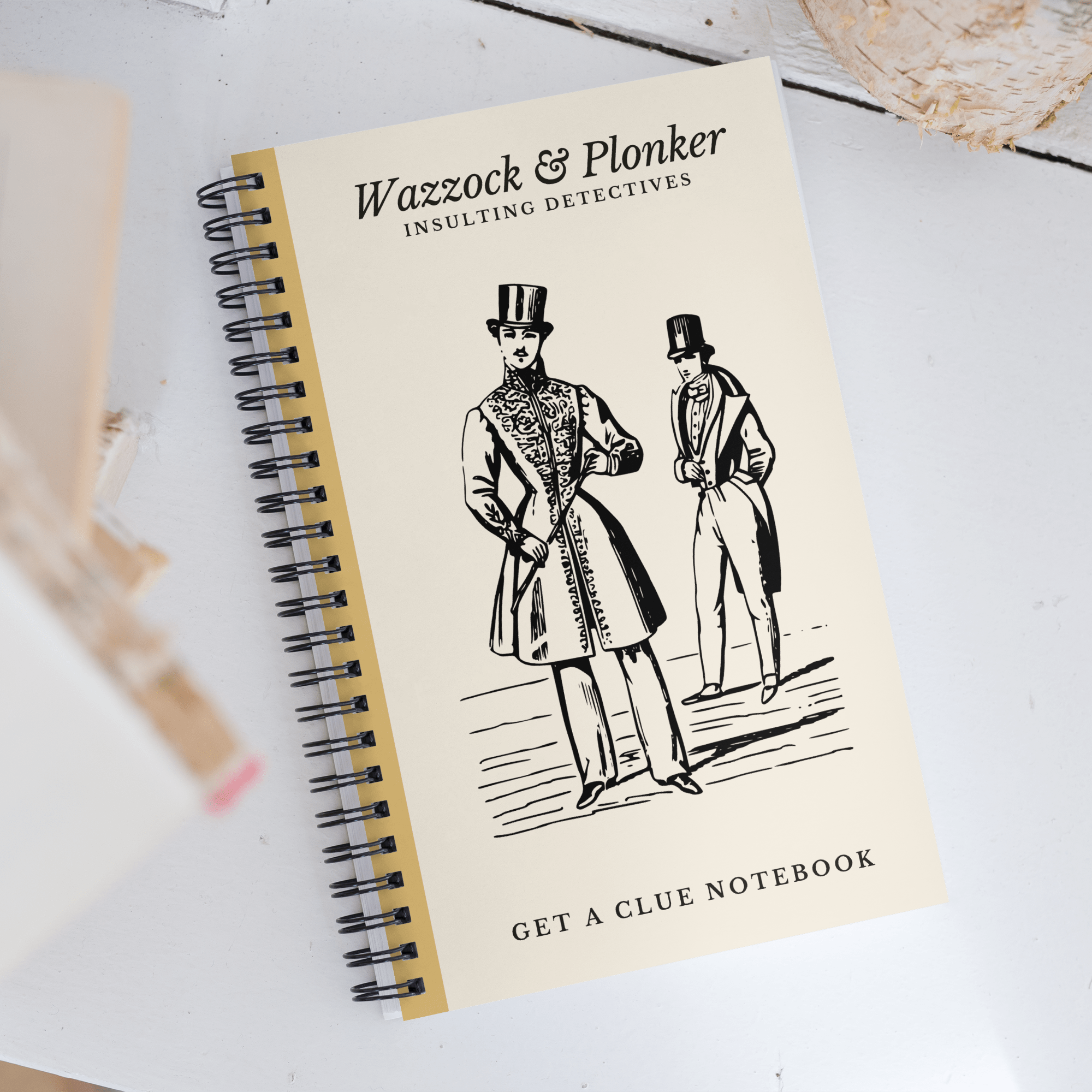 Jolly & Goode Notebooks & Notepads Wazzock & Plonker Get a Clue Notebook Cheeky British Style