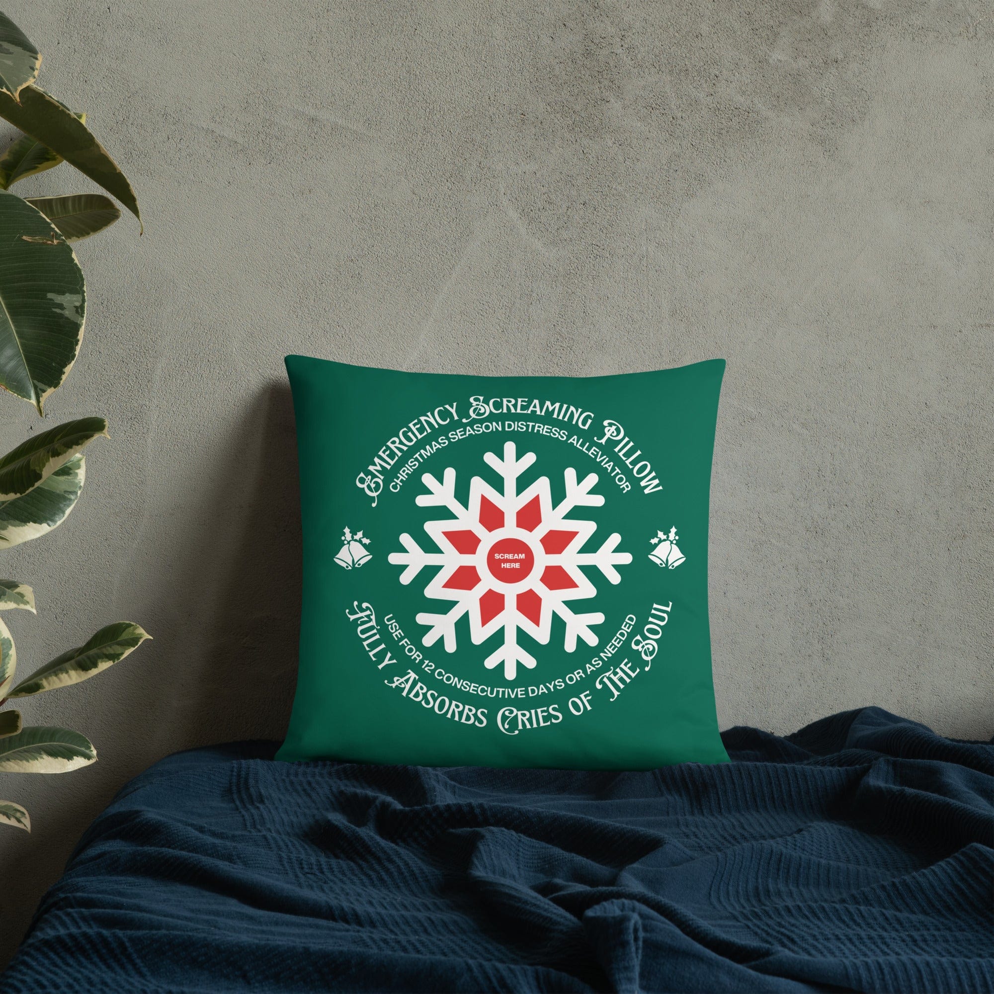 Jolly & Goode Pillow Emergency Screaming Pillow | Christmas Edition Cheeky British Style