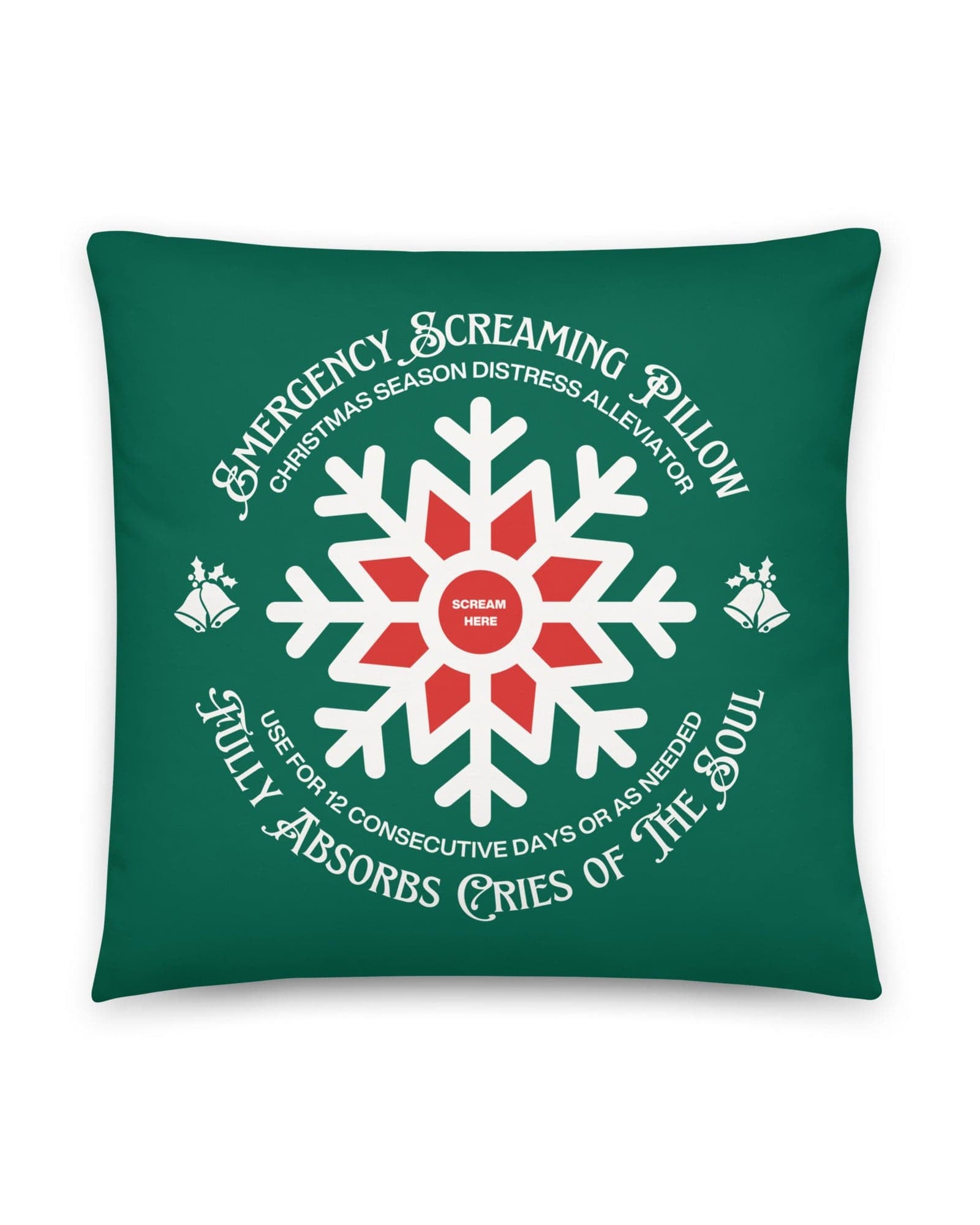 Jolly & Goode Pillow Emergency Screaming Pillow | Christmas Edition Cheeky British Style