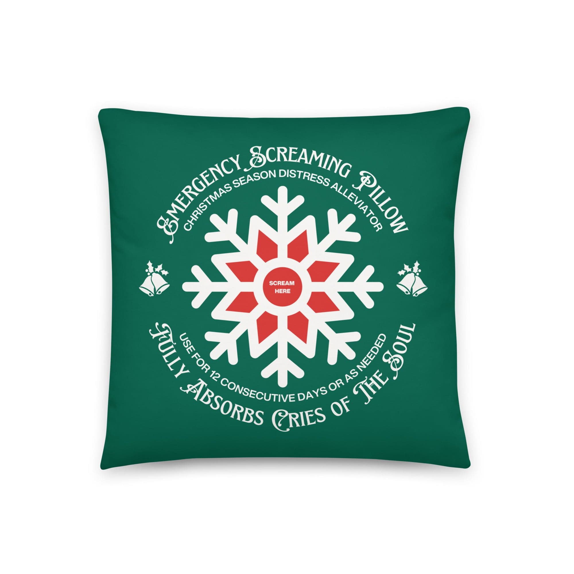 Jolly & Goode Pillow Emergency Screaming Pillow | Christmas Edition Cheeky British Style