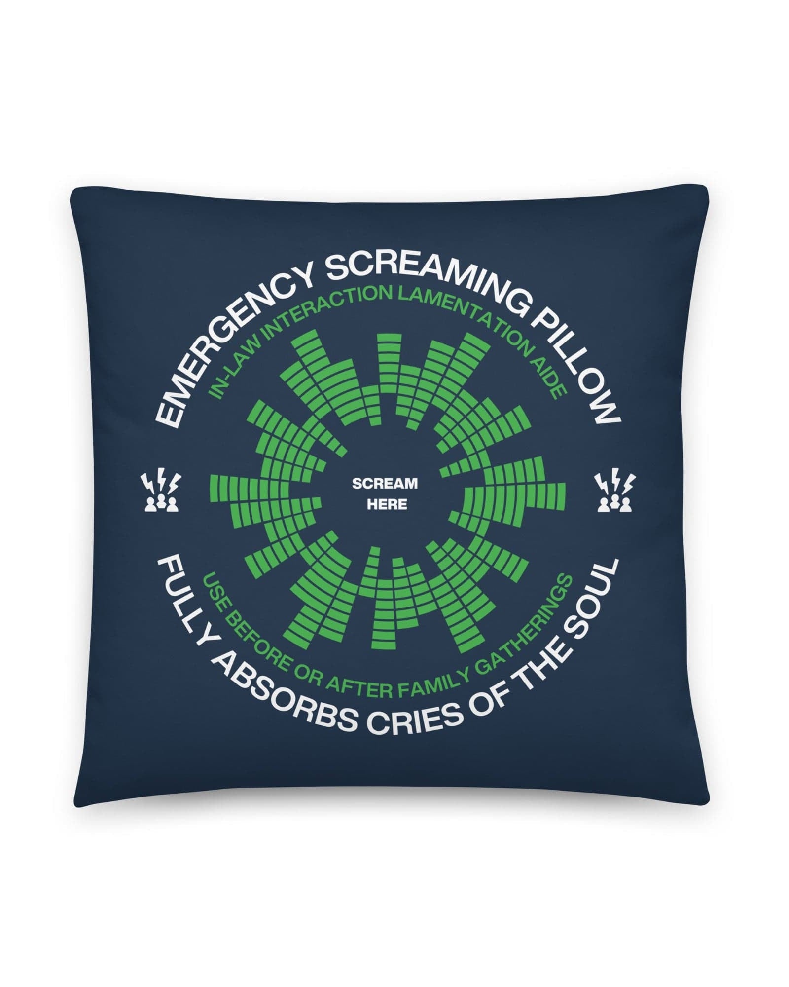 Jolly & Goode Pillow Emergency Screaming Pillow | In-Law Edition Cheeky British Style