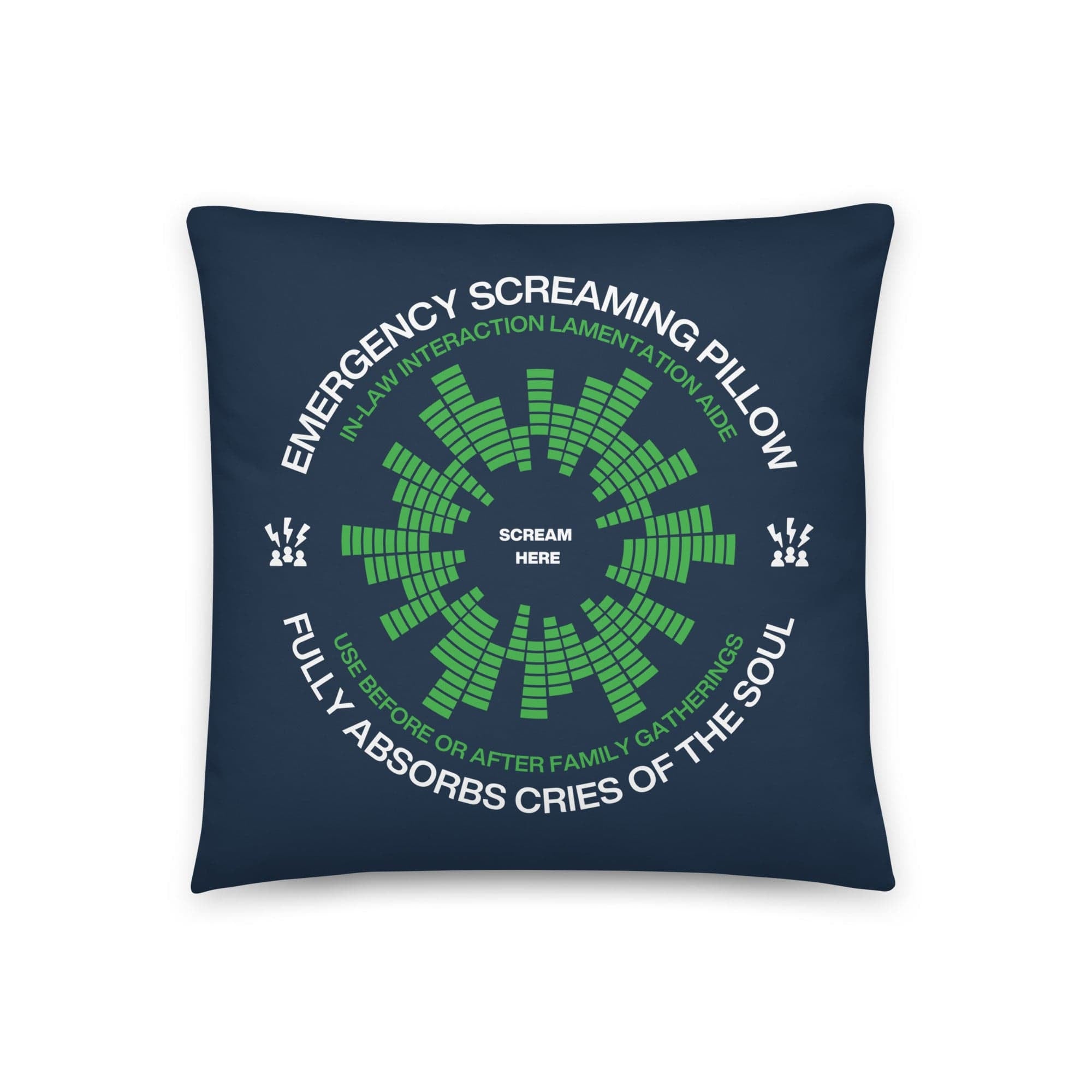 Jolly & Goode Pillow Emergency Screaming Pillow | In-Law Edition Cheeky British Style