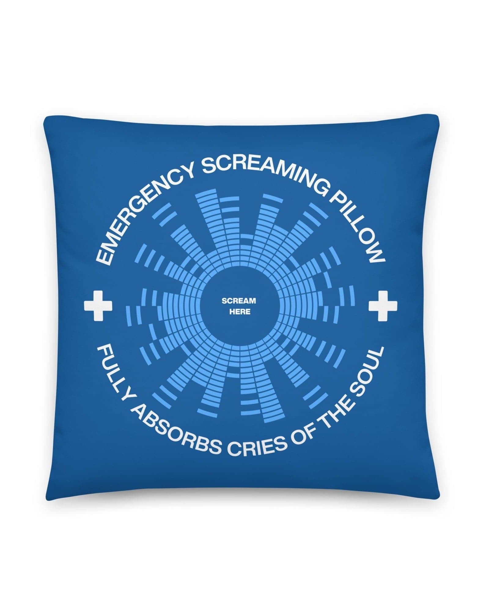 Jolly & Goode Pillow Emergency Screaming Pillow in Royally Screwed Blue Cheeky British Style