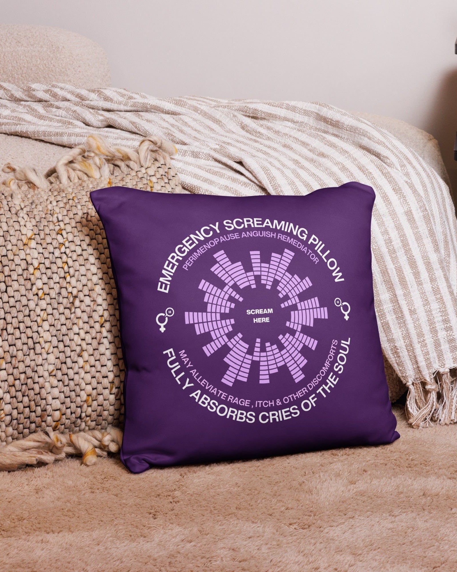 Jolly & Goode Pillow Emergency Screaming Pillow | Perimenopause Edition Cheeky British Style