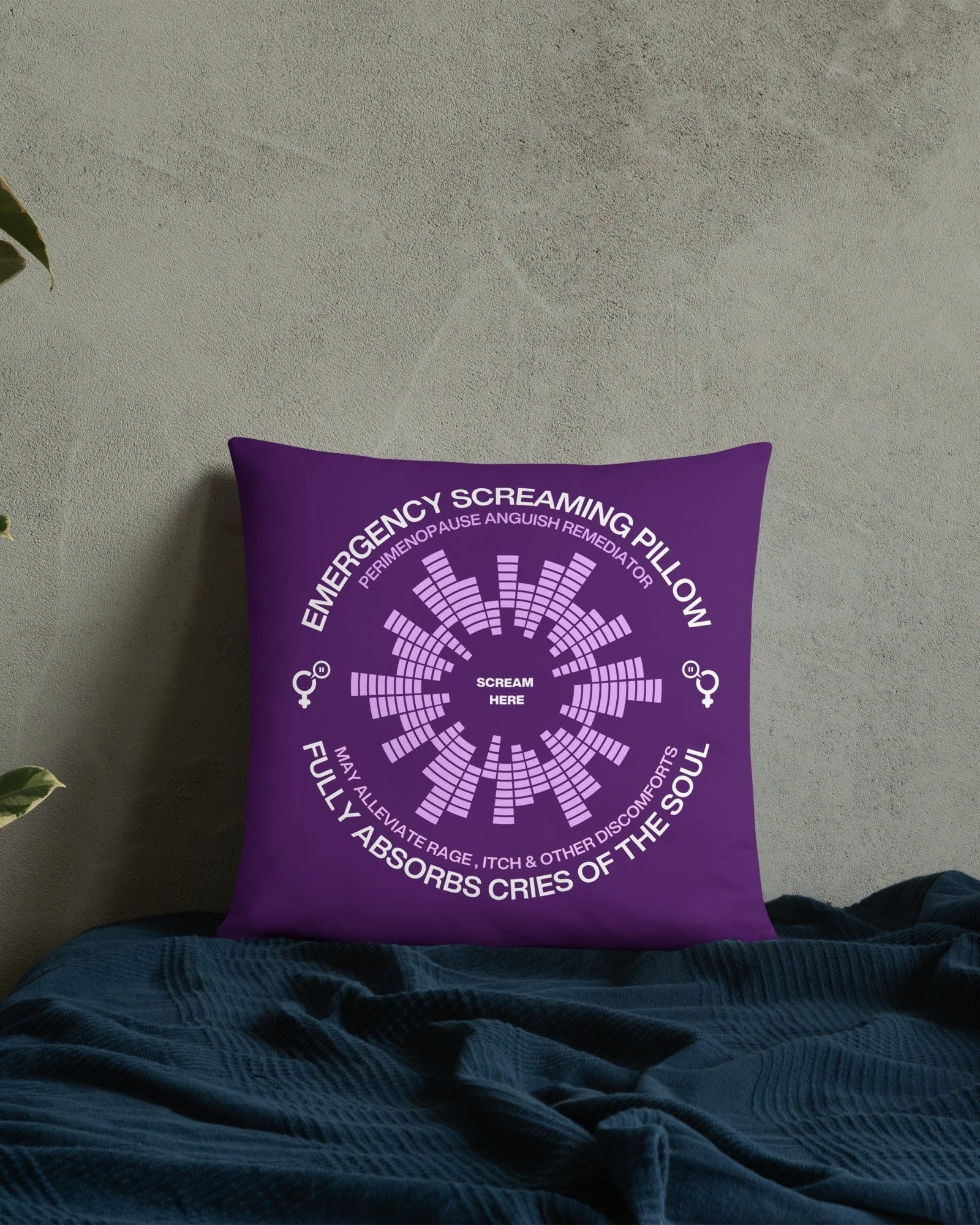 Jolly & Goode Pillow Emergency Screaming Pillow | Perimenopause Edition Cheeky British Style