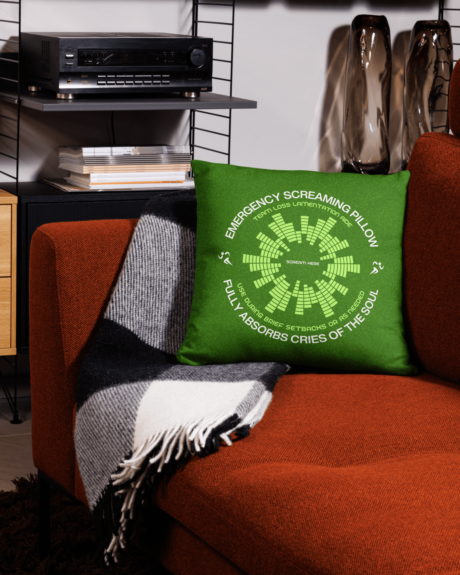 Jolly & Goode Pillow Emergency Screaming Pillow | Sport Edition Cheeky British Style