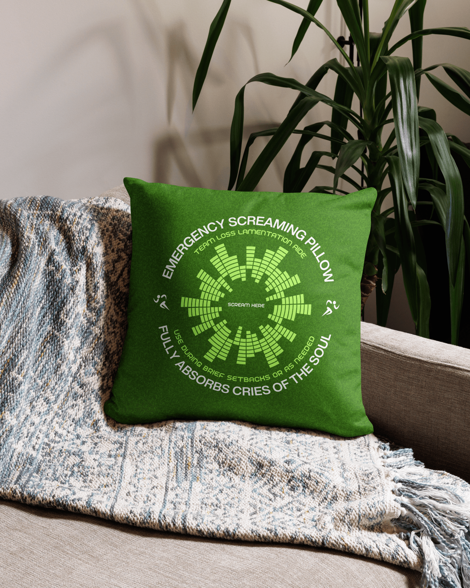 Jolly & Goode Pillow Emergency Screaming Pillow | Sport Edition Cheeky British Style