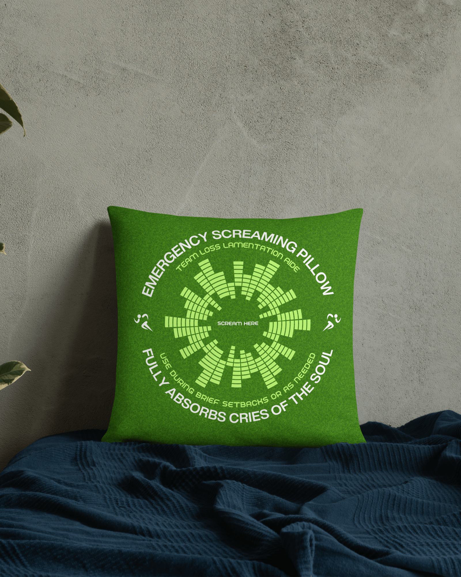 Jolly & Goode Pillow Emergency Screaming Pillow | Sport Edition Cheeky British Style